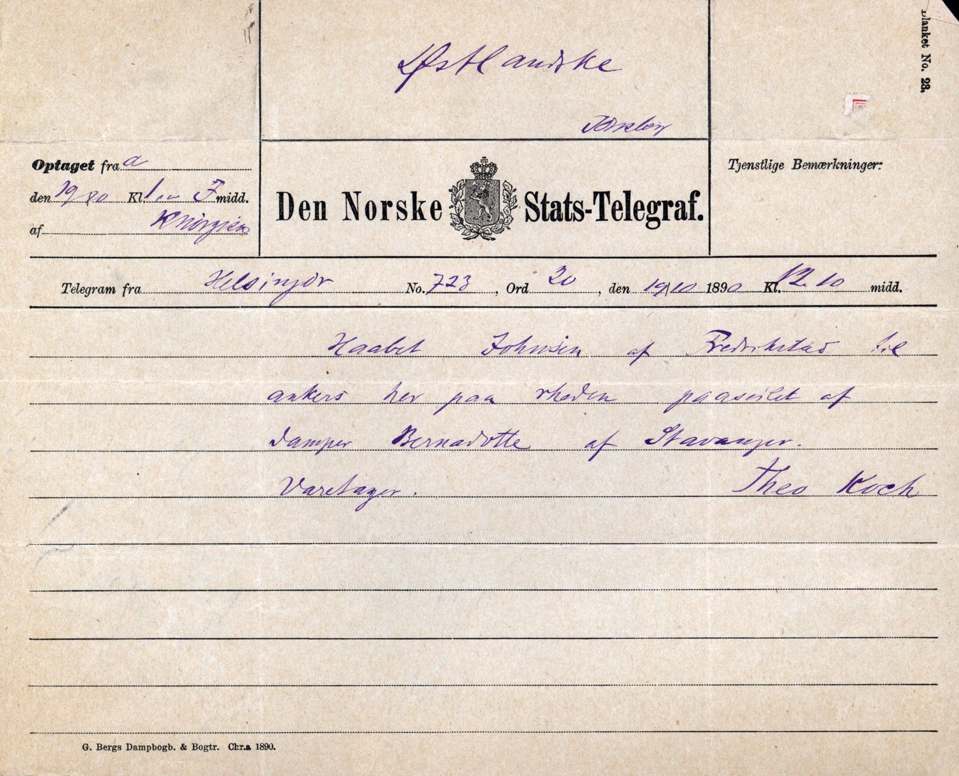 Pa 63 - Østlandske skibsassuranceforening, VEMU/A-1079/G/Ga/L0025/0004: Havaridokumenter / Imanuel, Hefhi, Guldregn, Haabet, Harald, Windsor, 1890, p. 66