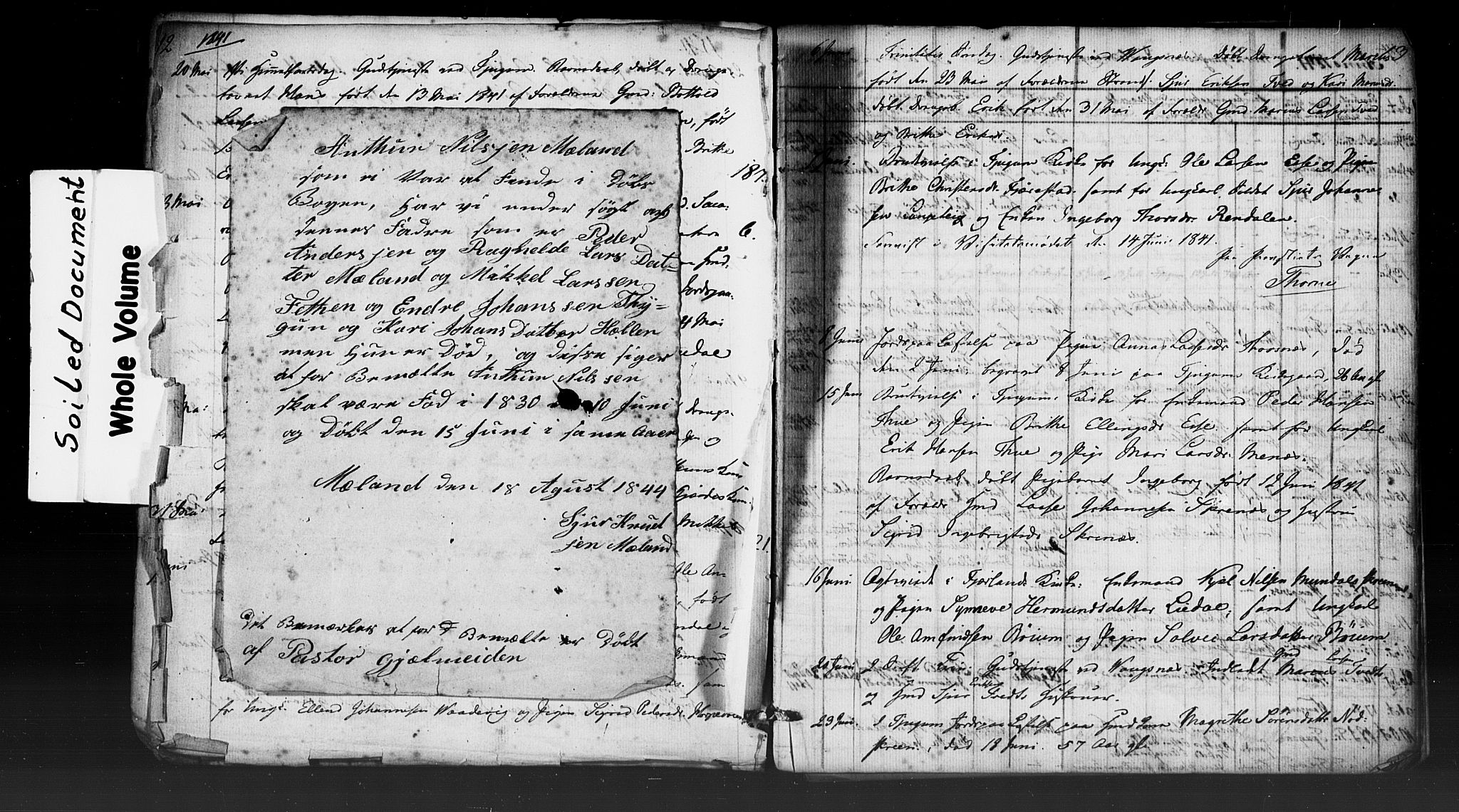 Leikanger sokneprestembete, AV/SAB-A-81001: Curate's parish register no. A 2, 1840-1847, p. 12-13