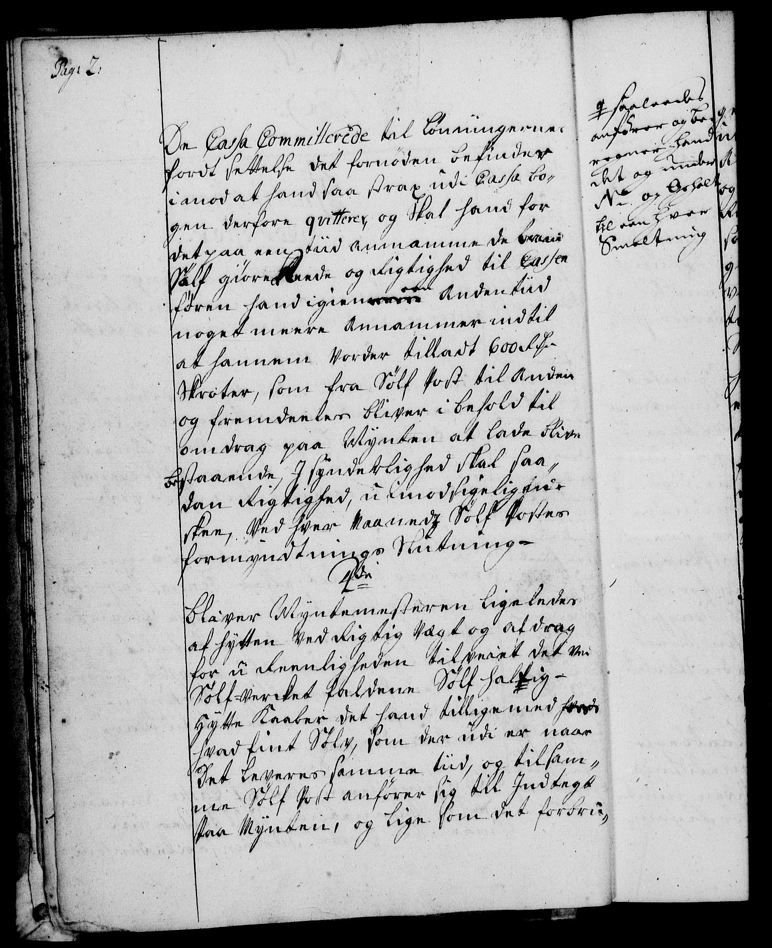 Rentekammeret, Kammerkanselliet, RA/EA-3111/G/Gg/Ggi/L0002: Norsk instruksjonsprotokoll med register (merket RK 53.35), 1729-1751, p. 2