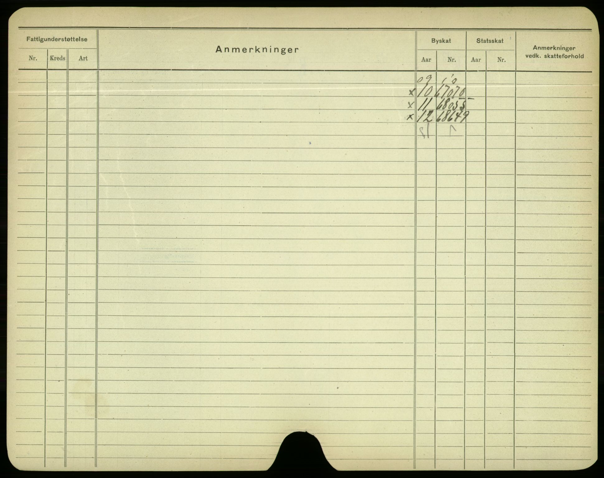 Oslo folkeregister, Registerkort, AV/SAO-A-11715/F/Fa/Fac/L0004: Menn, 1906-1914, p. 827b