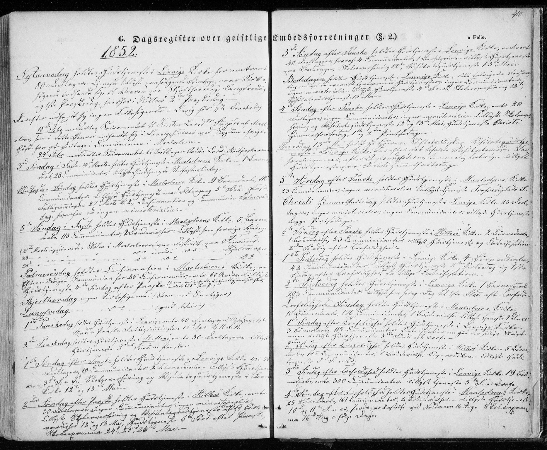 Lenvik sokneprestembete, SATØ/S-1310/H/Ha/Haa/L0006kirke: Parish register (official) no. 6, 1845-1854, p. 410