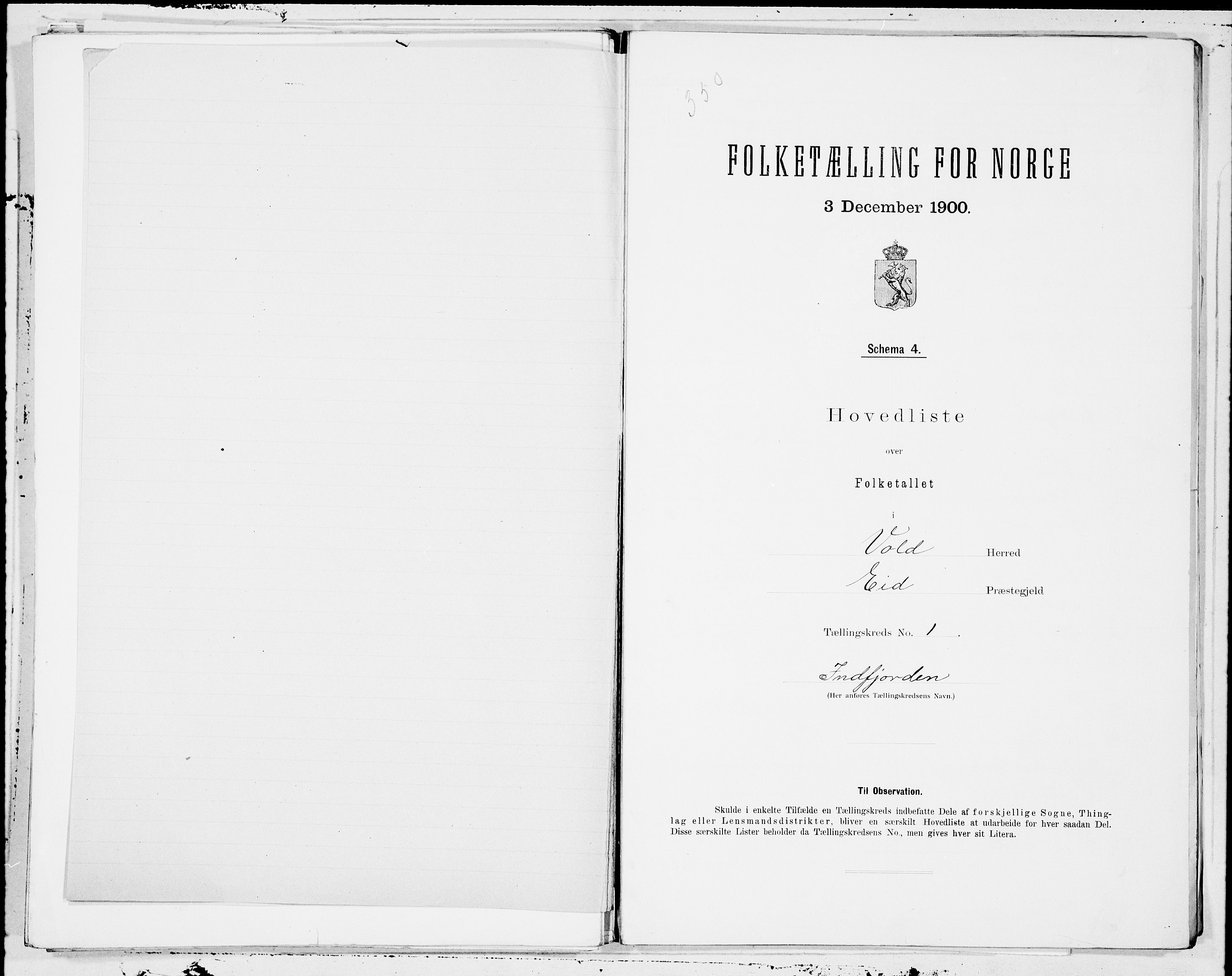 SAT, 1900 census for Voll, 1900, p. 2