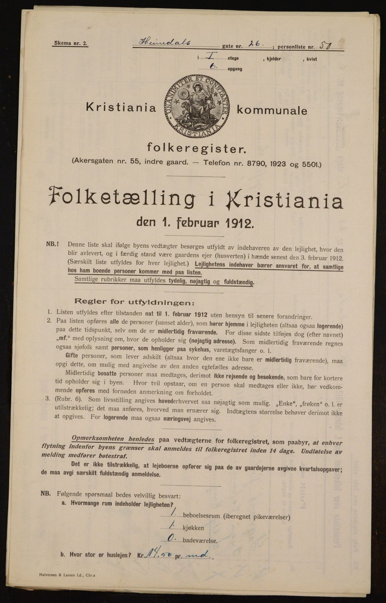 OBA, Municipal Census 1912 for Kristiania, 1912, p. 37244