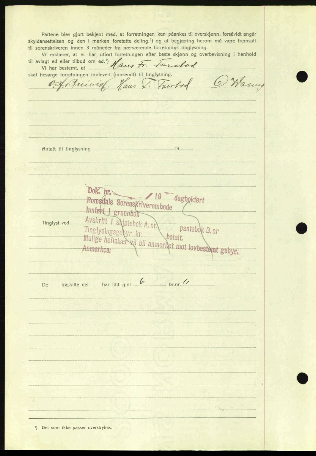 Romsdal sorenskriveri, SAT/A-4149/1/2/2C: Mortgage book no. A2, 1936-1937, Diary no: : 1908/1936