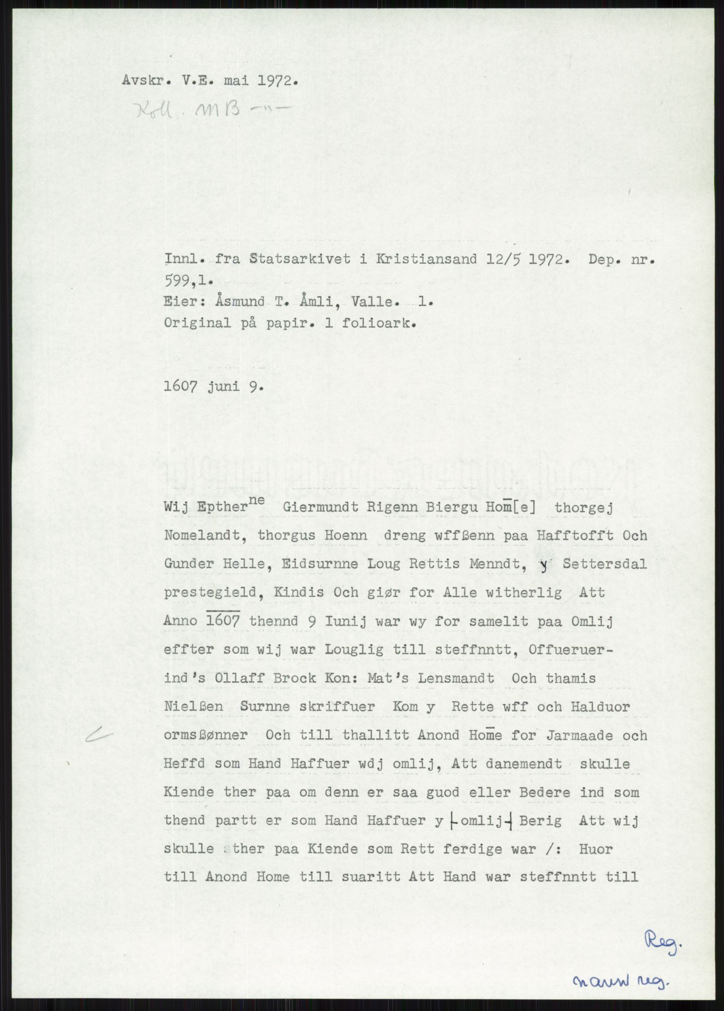 Samlinger til kildeutgivelse, Diplomavskriftsamlingen, RA/EA-4053/H/Ha, p. 233