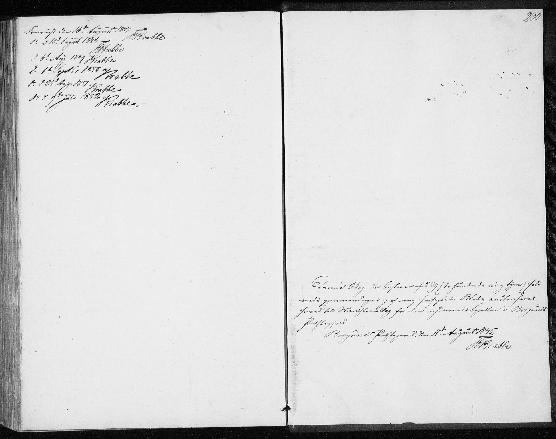 Ministerialprotokoller, klokkerbøker og fødselsregistre - Møre og Romsdal, SAT/A-1454/528/L0415: Curate's parish register no. 528B03, 1843-1852, p. 230