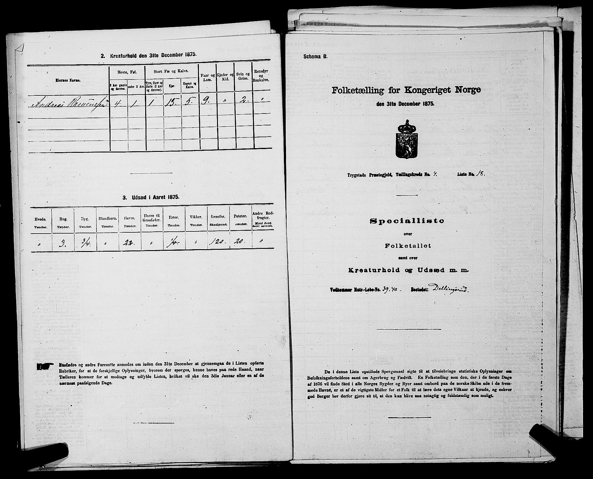 RA, 1875 census for 0122P Trøgstad, 1875, p. 407