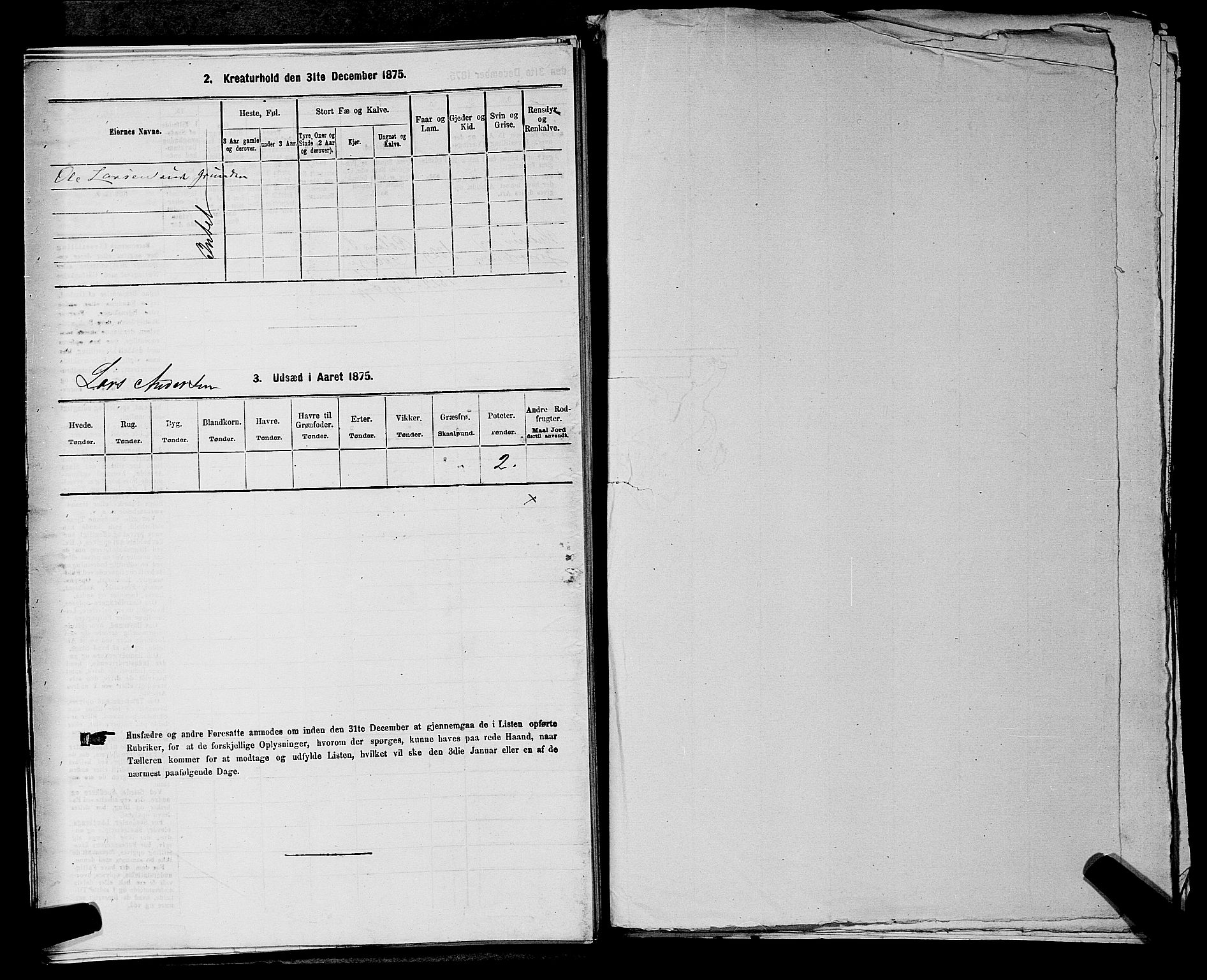 SAKO, 1875 census for 0715P Botne, 1875, p. 157