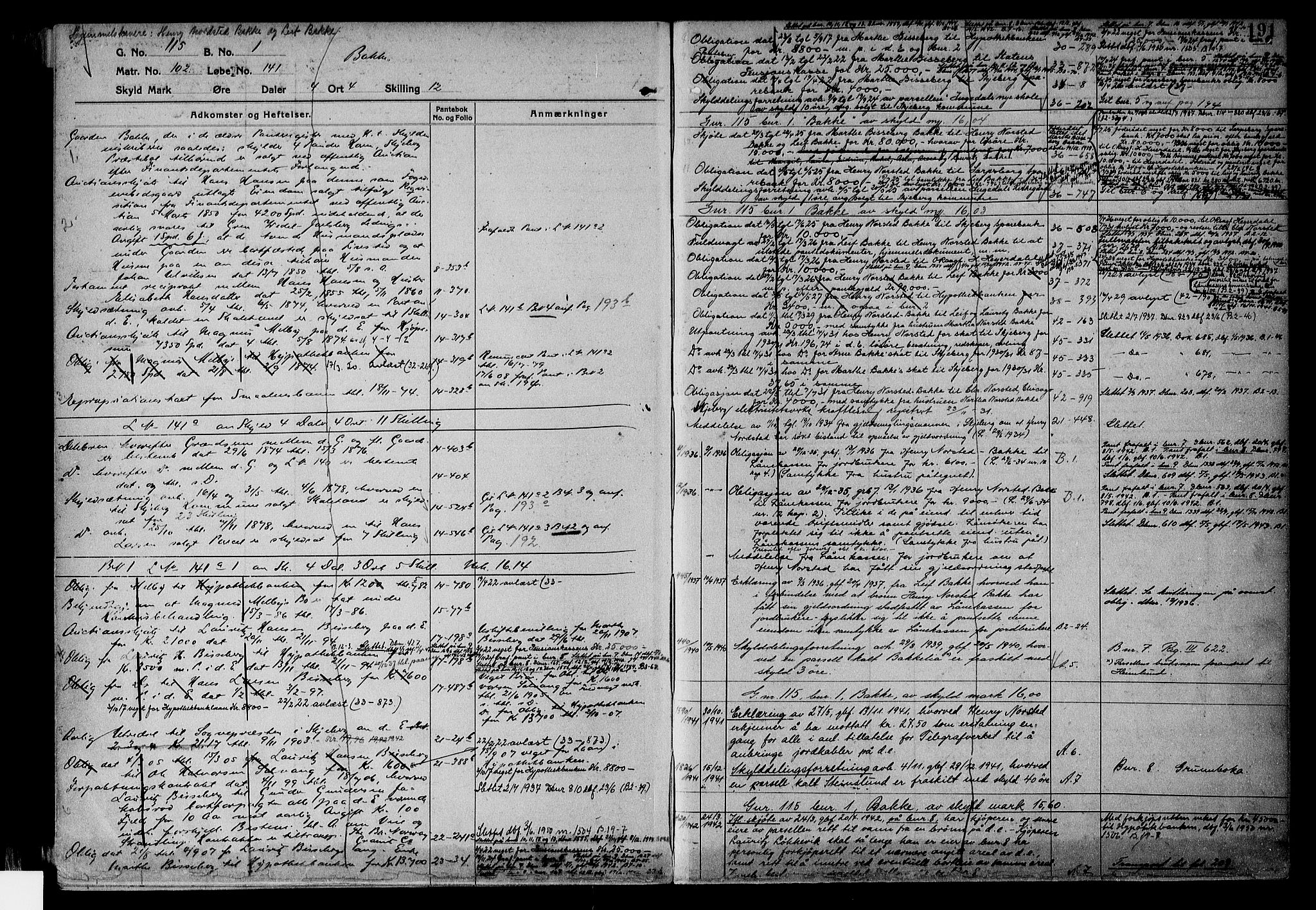 Tune sorenskriveri, AV/SAO-A-10470/G/Ga/Gab/Gabf/L0002a: Mortgage register no. VI 2a, 1910-1953, p. 191