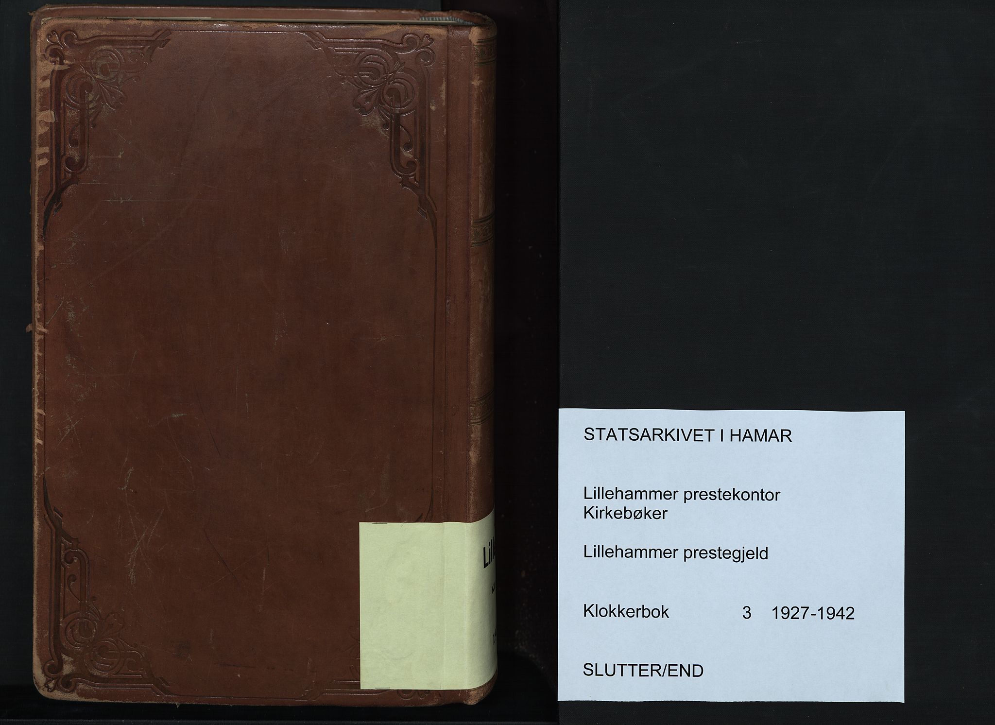 Lillehammer prestekontor, SAH/PREST-088/H/Ha/Hab/L0003: Parish register (copy) no. 3, 1927-1943