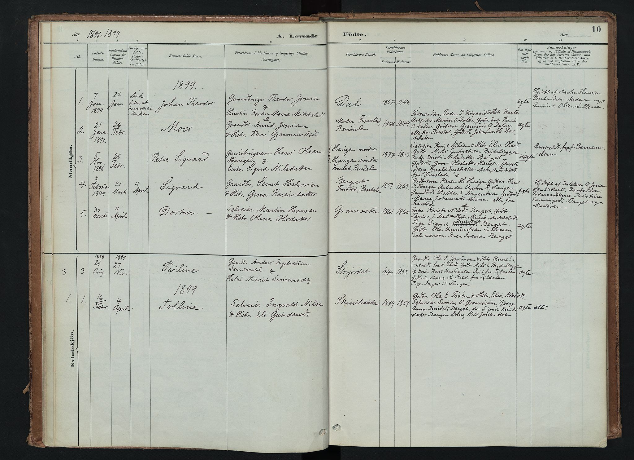 Tynset prestekontor, AV/SAH-PREST-058/H/Ha/Haa/L0024: Parish register (official) no. 24, 1885-1916, p. 10