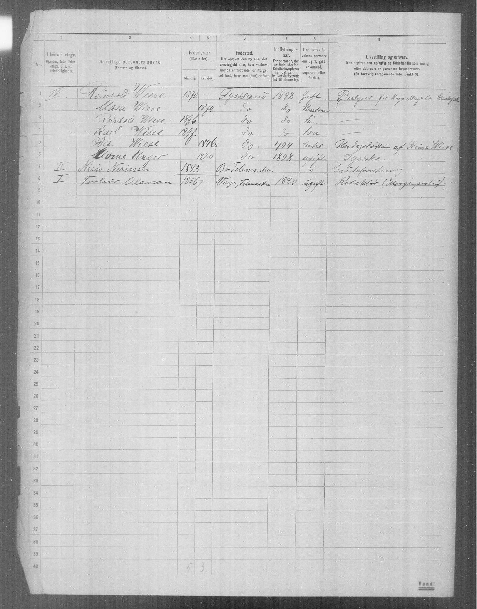 OBA, Municipal Census 1904 for Kristiania, 1904, p. 24419