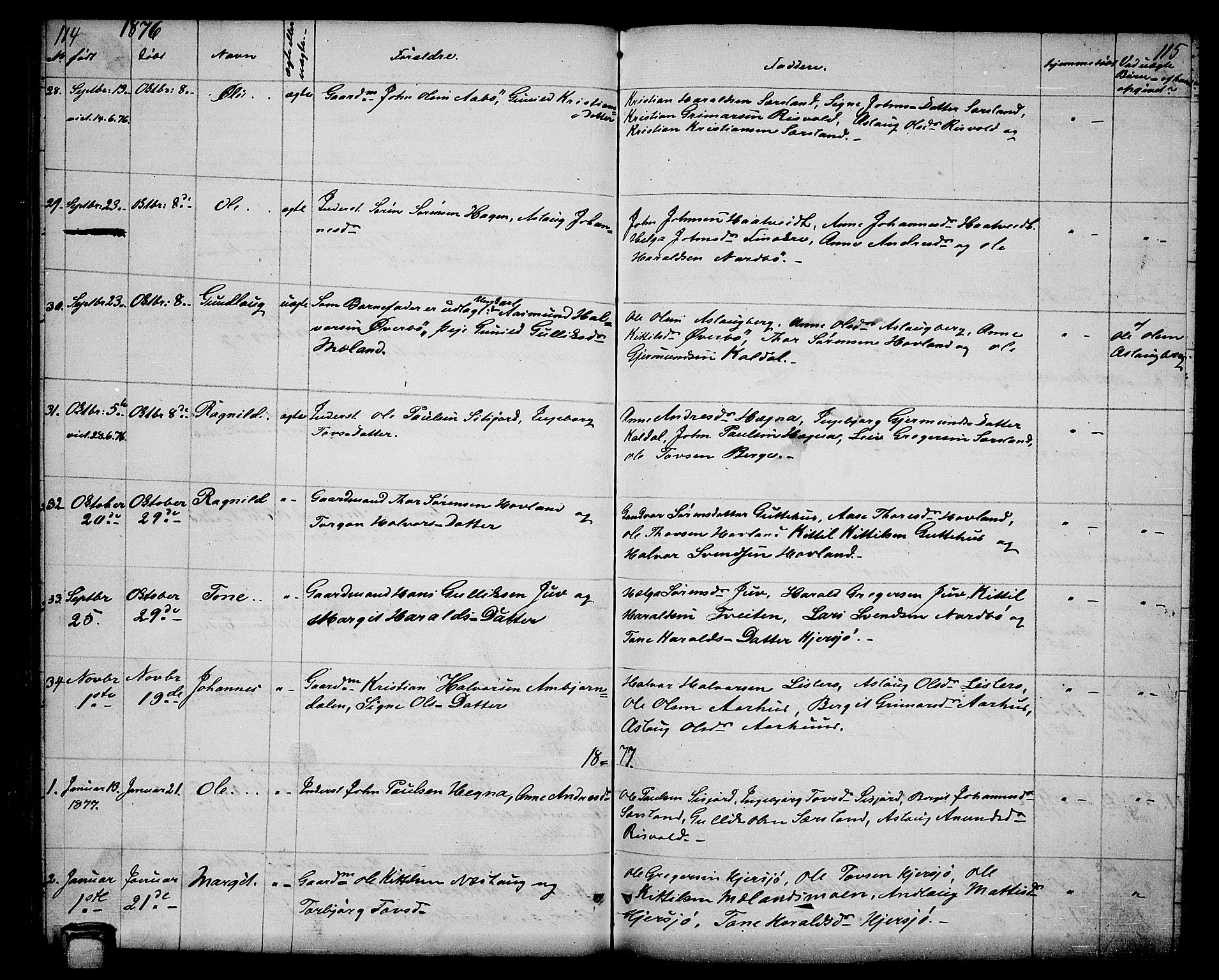 Hjartdal kirkebøker, AV/SAKO-A-270/G/Ga/L0002: Parish register (copy) no. I 2, 1854-1888, p. 114-115