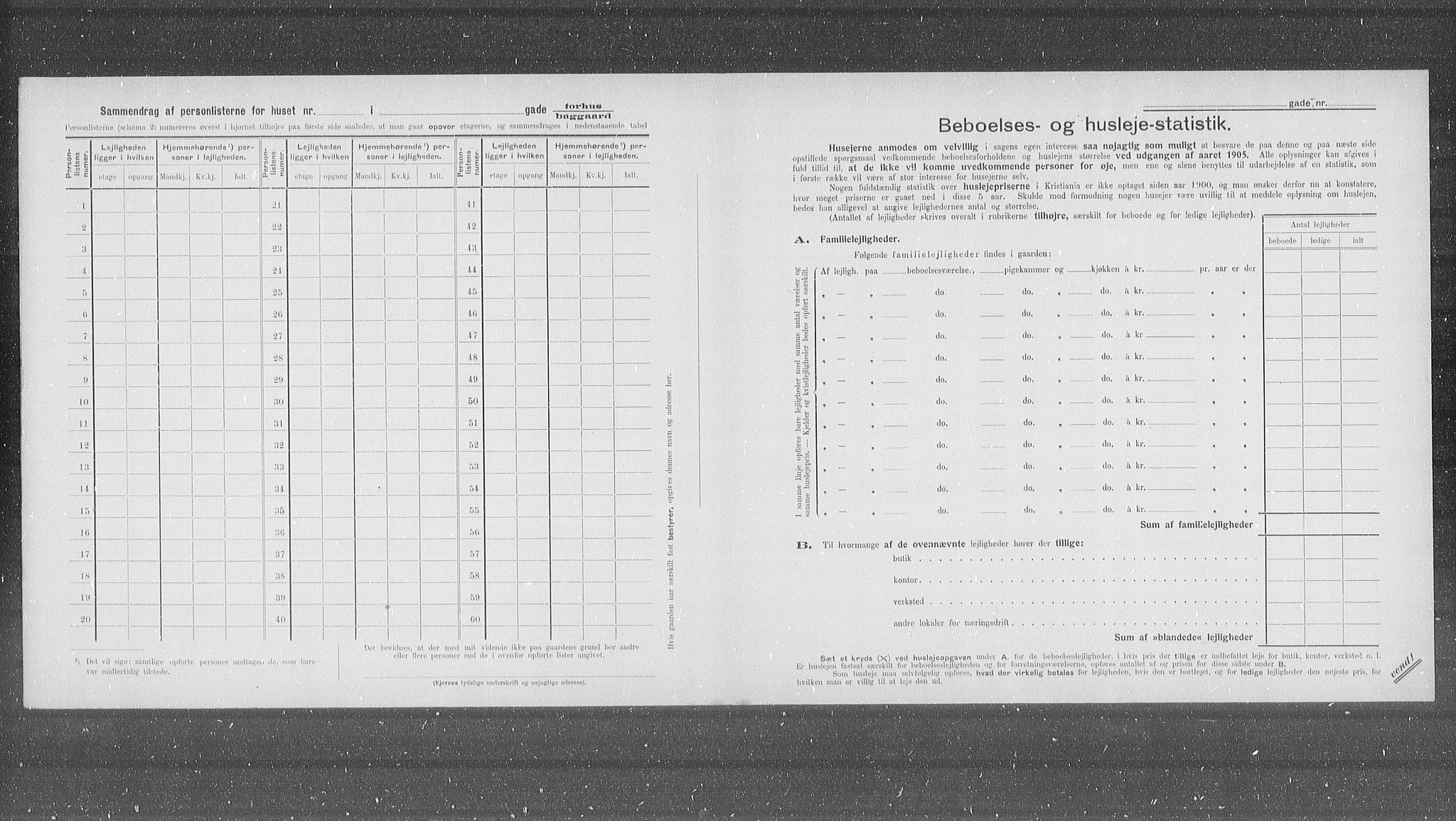 OBA, Municipal Census 1905 for Kristiania, 1905, p. 13972