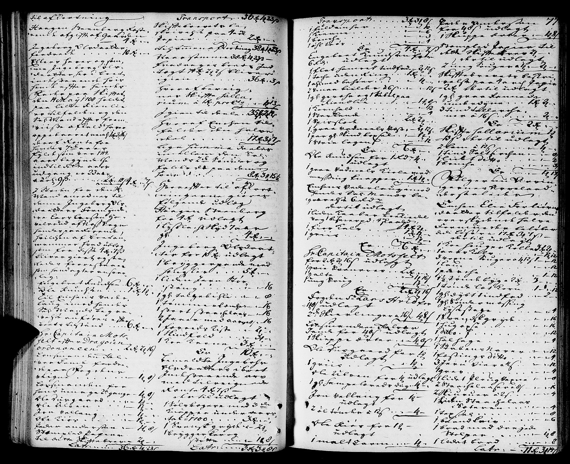 Hedemarken sorenskriveri, SAH/TING-034/J/Ja/L0009: Skifteprotokoll, 1735-1739, p. 76b-77a