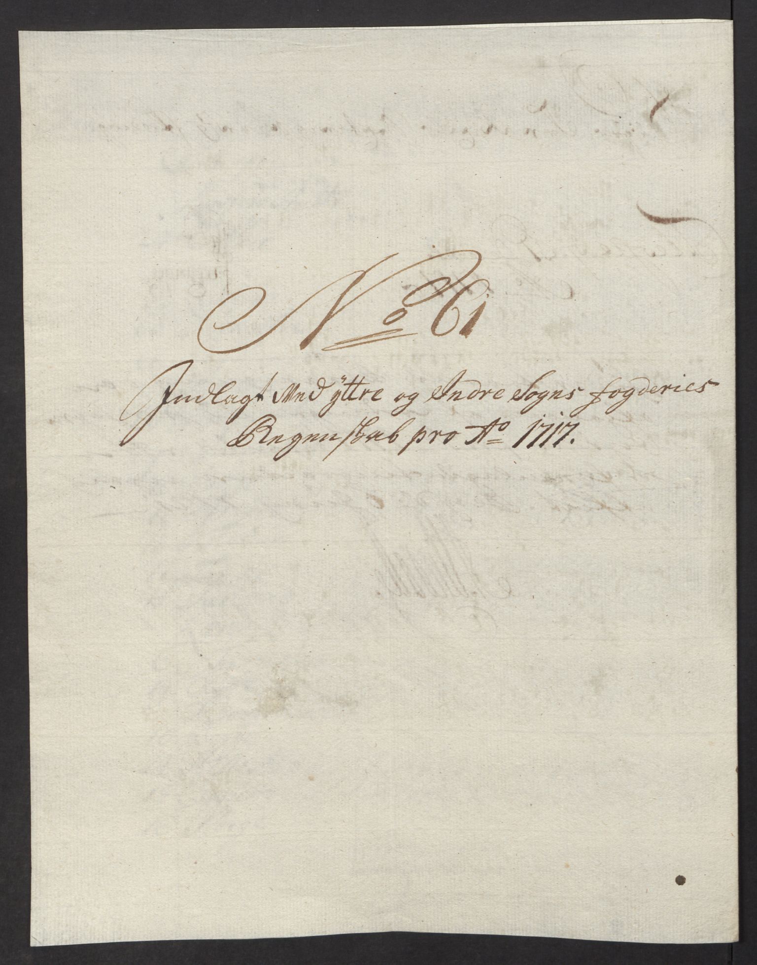 Rentekammeret inntil 1814, Reviderte regnskaper, Fogderegnskap, AV/RA-EA-4092/R52/L3321: Fogderegnskap Sogn, 1717-1718, p. 261