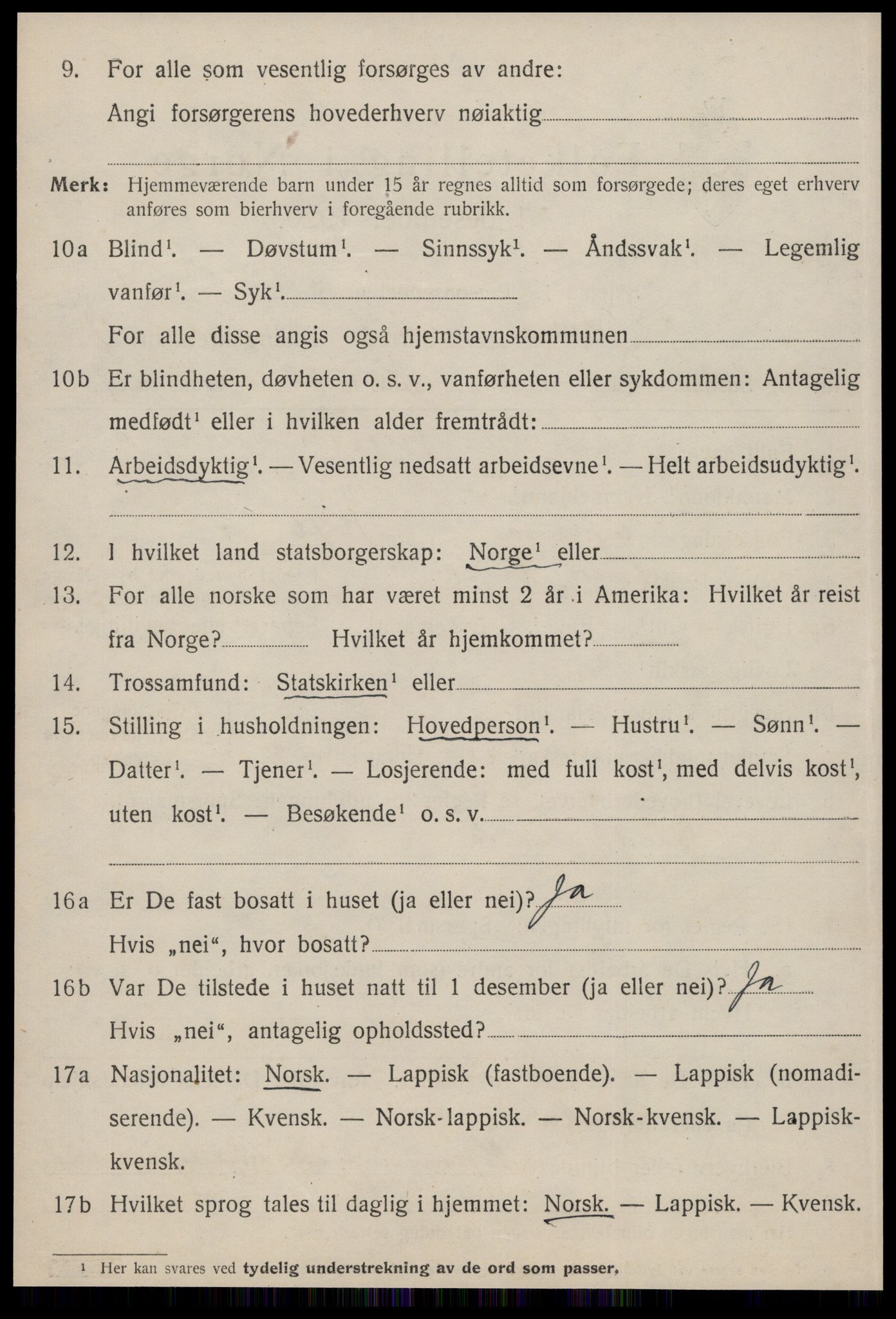 SAT, 1920 census for Rissa, 1920, p. 2954