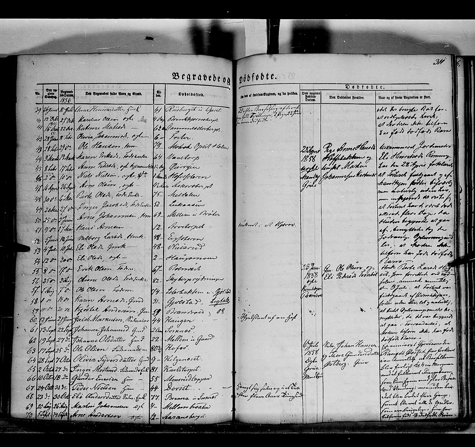 Grue prestekontor, SAH/PREST-036/H/Ha/Haa/L0008: Parish register (official) no. 8, 1847-1858, p. 311