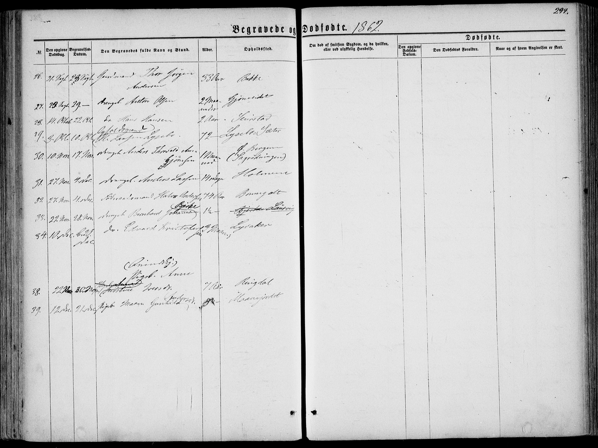 Hedrum kirkebøker, AV/SAKO-A-344/F/Fa/L0007: Parish register (official) no. I 7, 1857-1868, p. 294