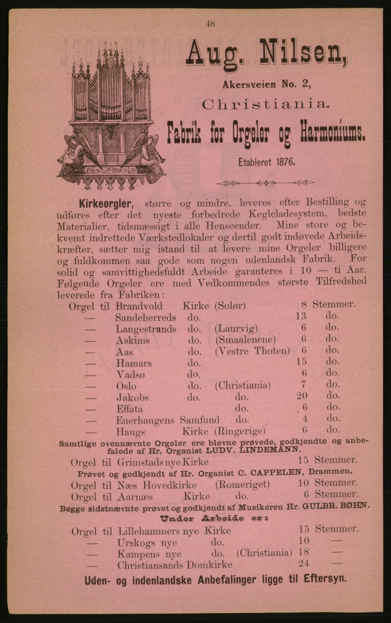 Kristiania/Oslo adressebok, PUBL/-, 1882, p. 48