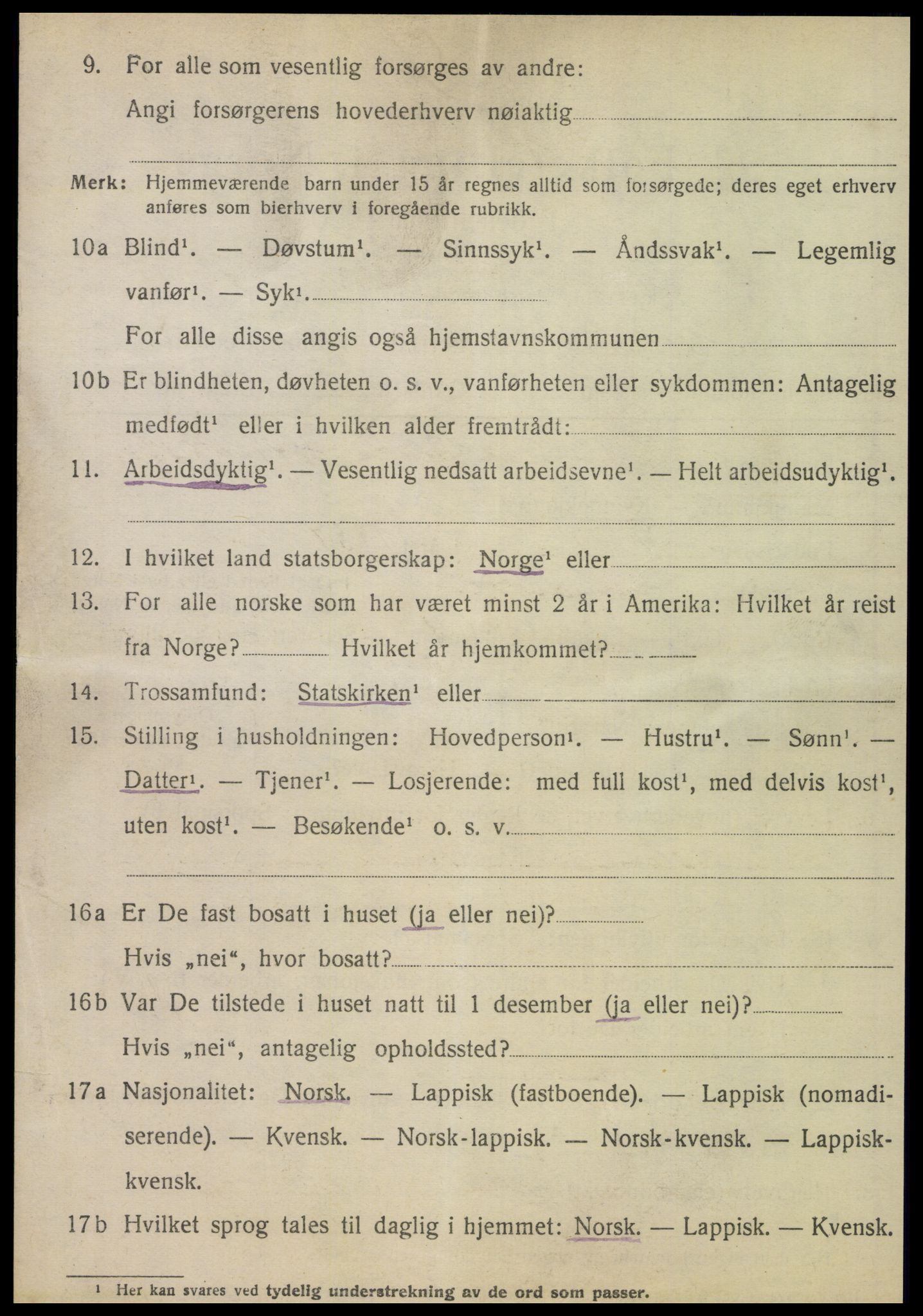 SAT, 1920 census for Hattfjelldal, 1920, p. 2115