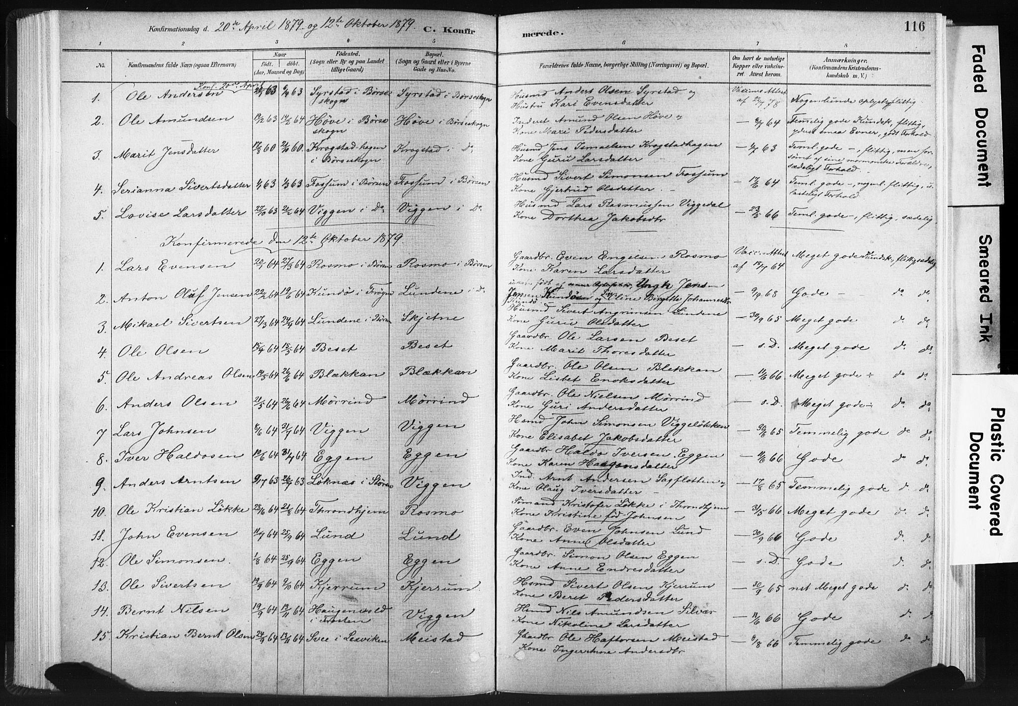 Ministerialprotokoller, klokkerbøker og fødselsregistre - Sør-Trøndelag, SAT/A-1456/665/L0773: Parish register (official) no. 665A08, 1879-1905, p. 116