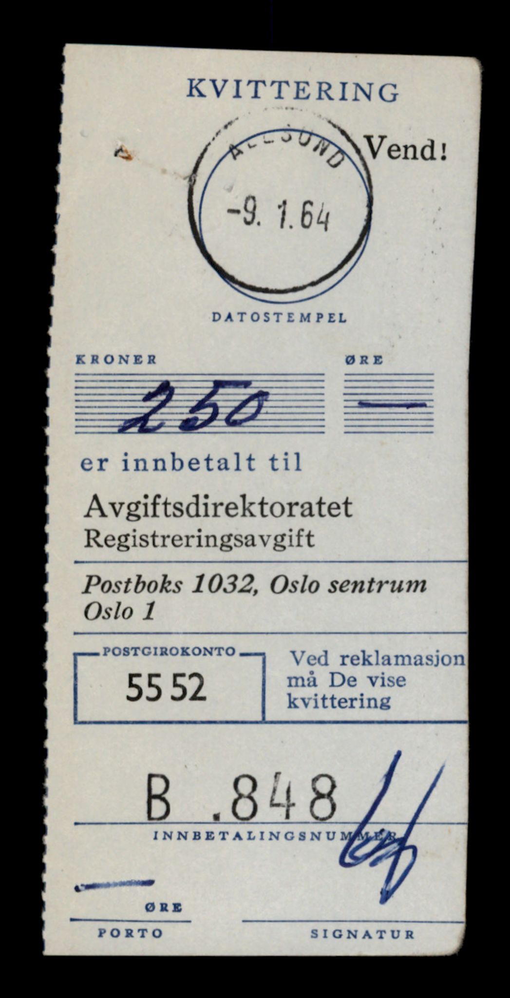 Møre og Romsdal vegkontor - Ålesund trafikkstasjon, SAT/A-4099/F/Fe/L0044: Registreringskort for kjøretøy T 14205 - T 14319, 1927-1998, p. 2501