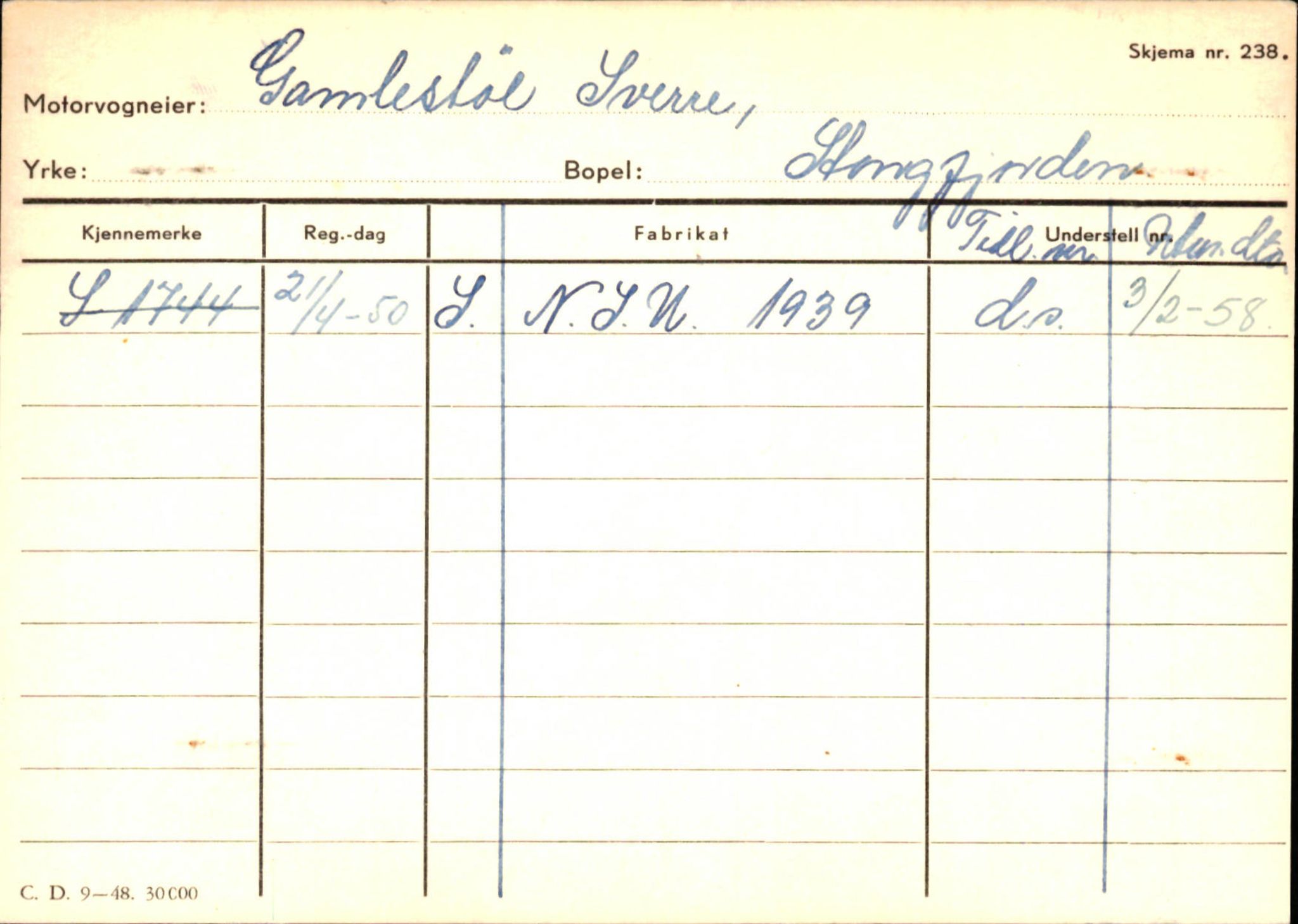 Statens vegvesen, Sogn og Fjordane vegkontor, AV/SAB-A-5301/4/F/L0132: Eigarregister Askvoll A-Å. Balestrand A-Å, 1945-1975, p. 355