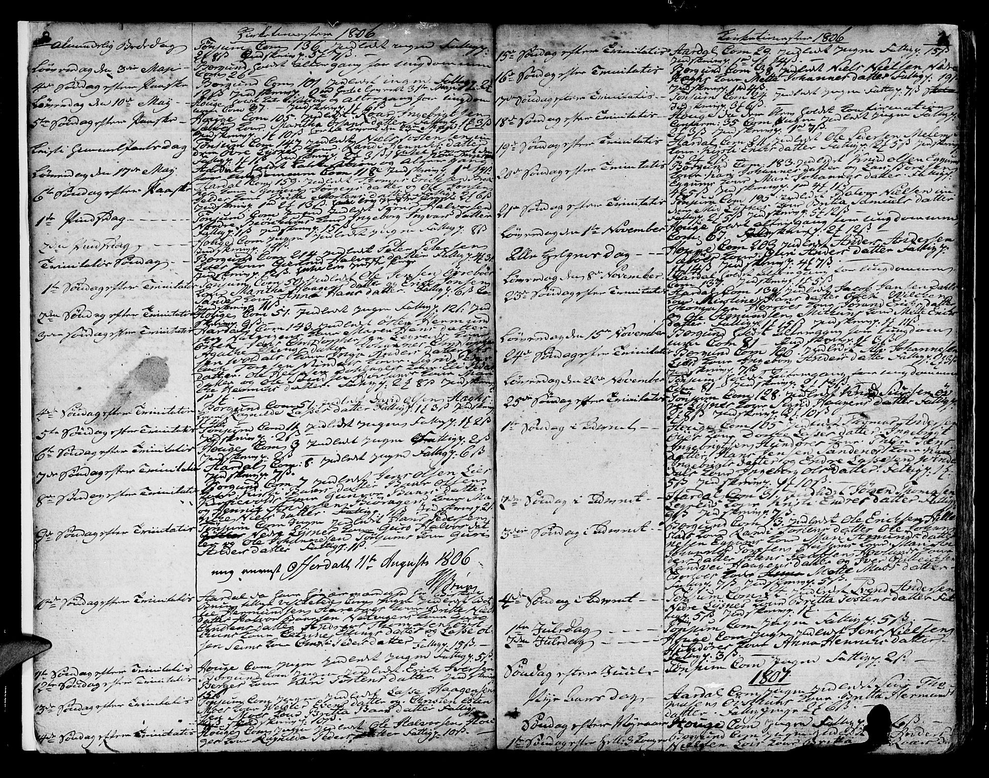 Lærdal sokneprestembete, AV/SAB-A-81201: Parish register (official) no. A 4, 1805-1821, p. 6-7