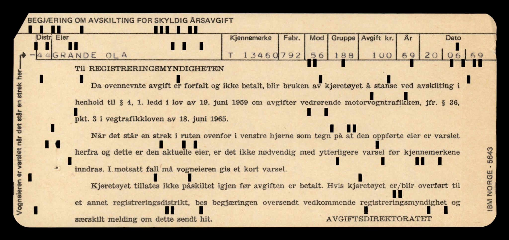 Møre og Romsdal vegkontor - Ålesund trafikkstasjon, AV/SAT-A-4099/F/Fe/L0039: Registreringskort for kjøretøy T 13361 - T 13530, 1927-1998, p. 1705