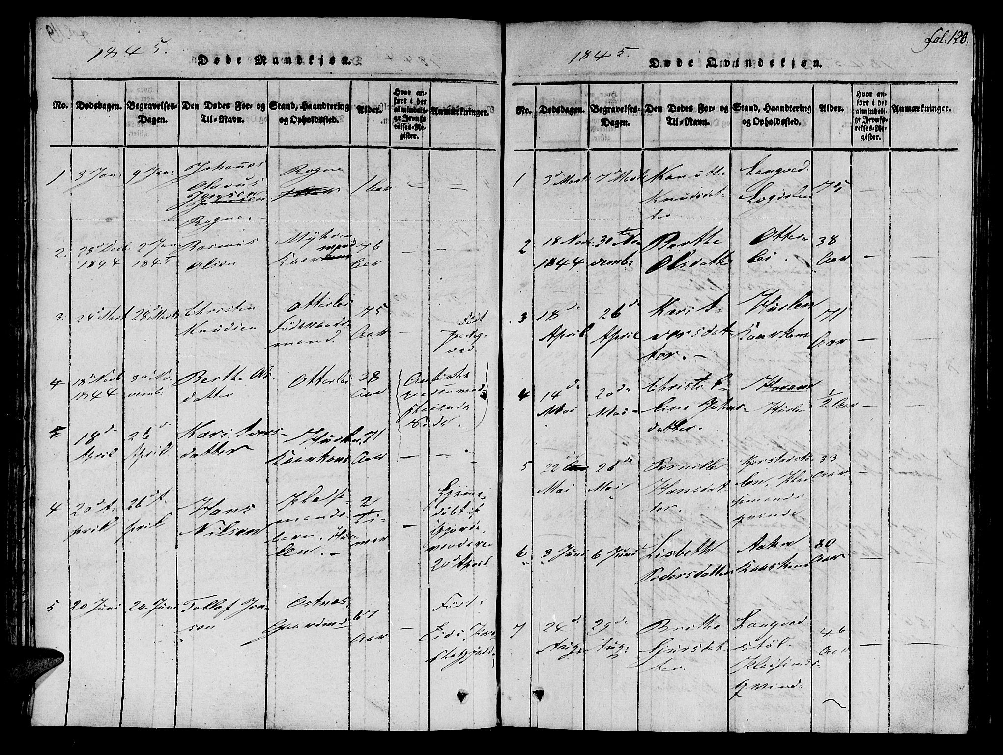 Ministerialprotokoller, klokkerbøker og fødselsregistre - Møre og Romsdal, SAT/A-1454/536/L0495: Parish register (official) no. 536A04, 1818-1847, p. 120