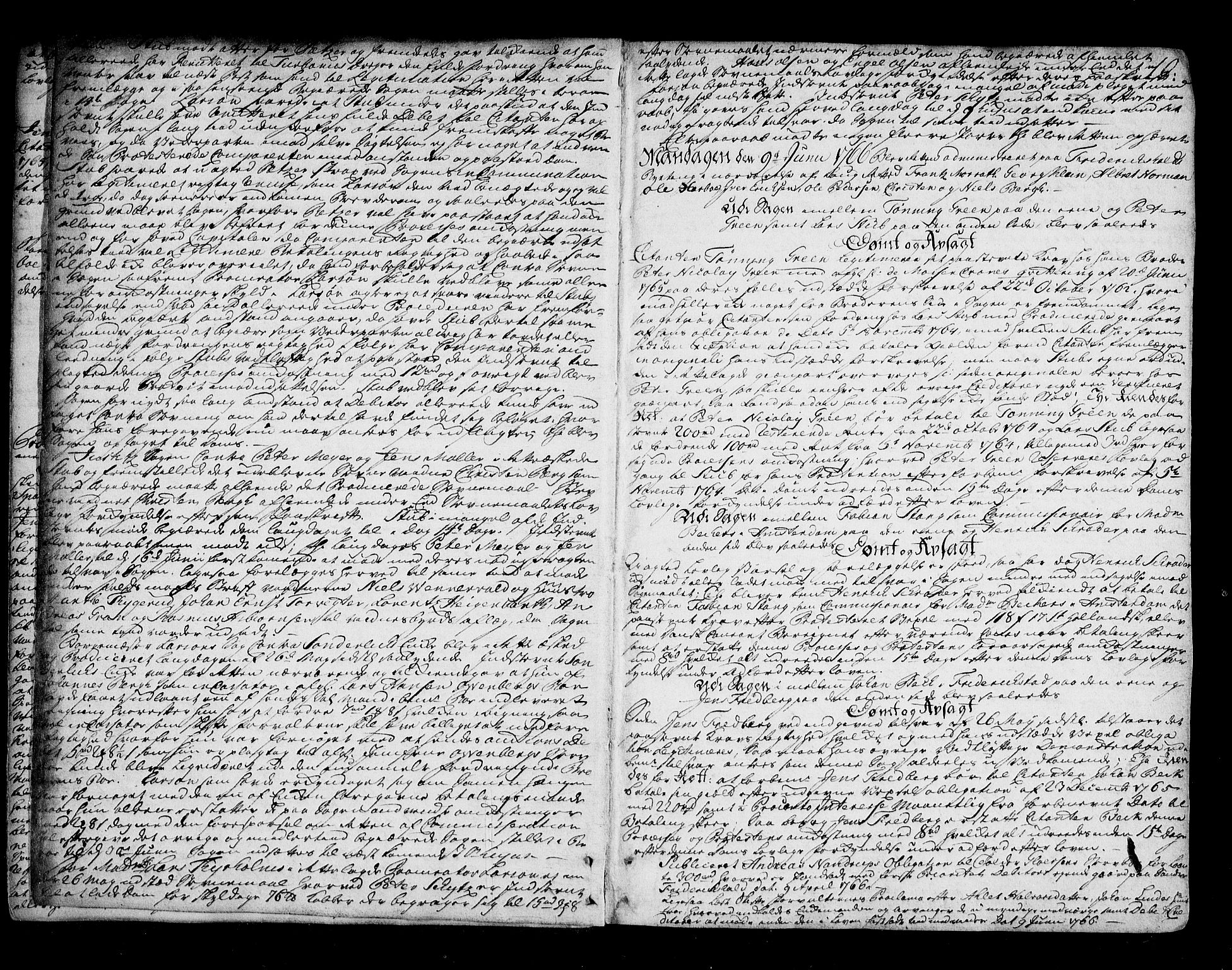 Halden byfogd, AV/SAO-A-10865/F/Fb/L0012: Tingbok, 1766-1772, p. 9b-10a