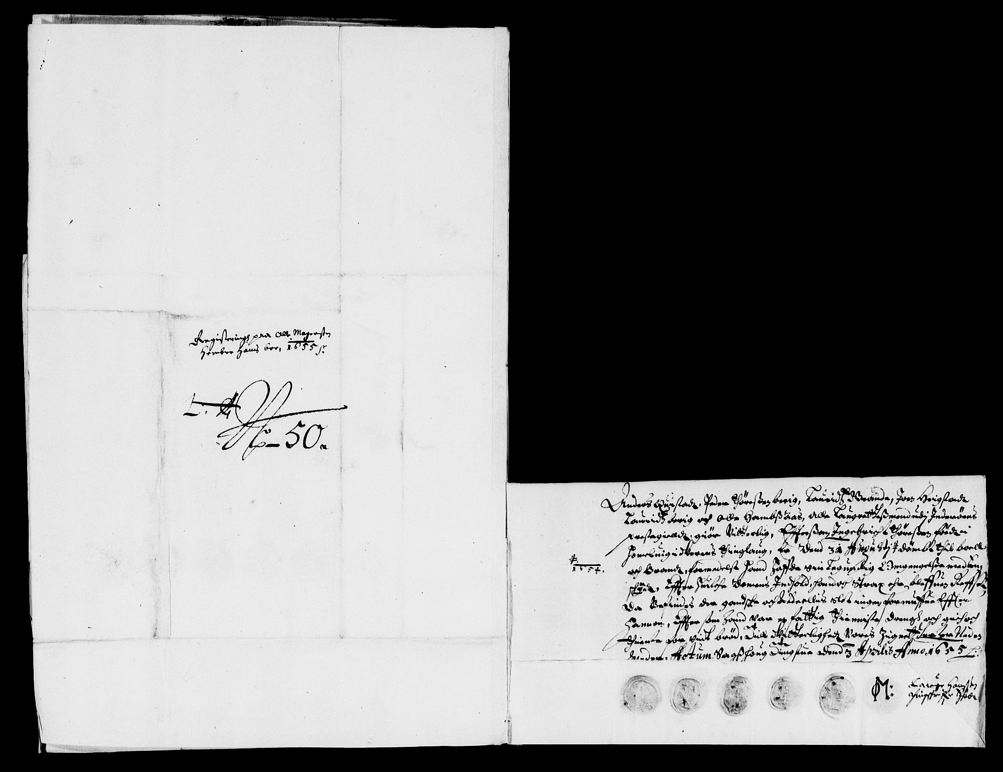 Rentekammeret inntil 1814, Reviderte regnskaper, Lensregnskaper, AV/RA-EA-5023/R/Rb/Rbw/L0116: Trondheim len, 1654-1655