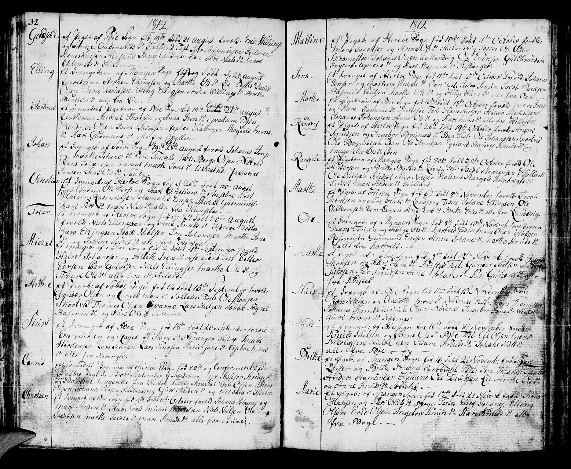 Manger sokneprestembete, AV/SAB-A-76801/H/Haa: Parish register (official) no. A 2, 1792-1815, p. 128