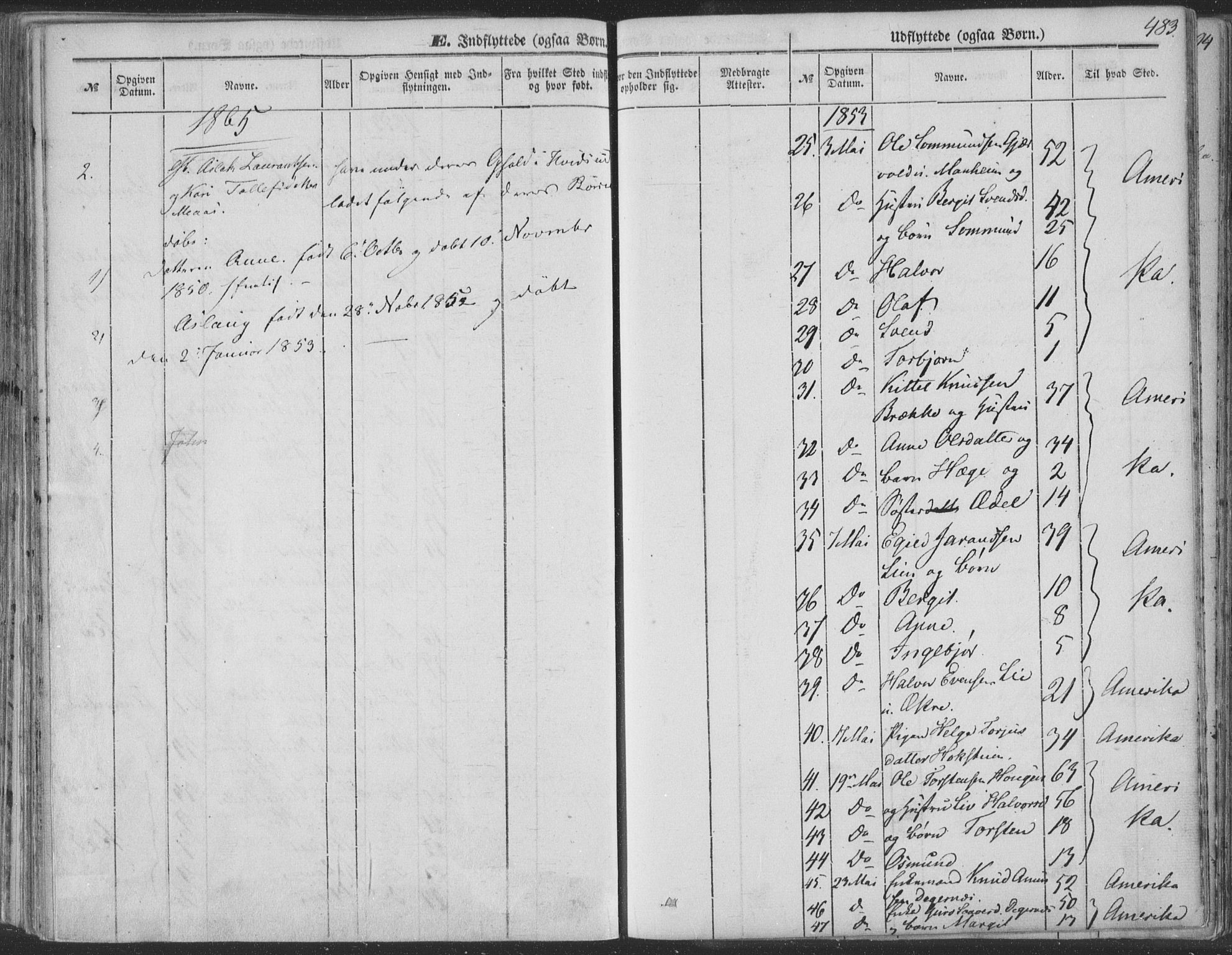 Seljord kirkebøker, SAKO/A-20/F/Fa/L012b: Parish register (official) no. I 12B, 1850-1865, p. 483