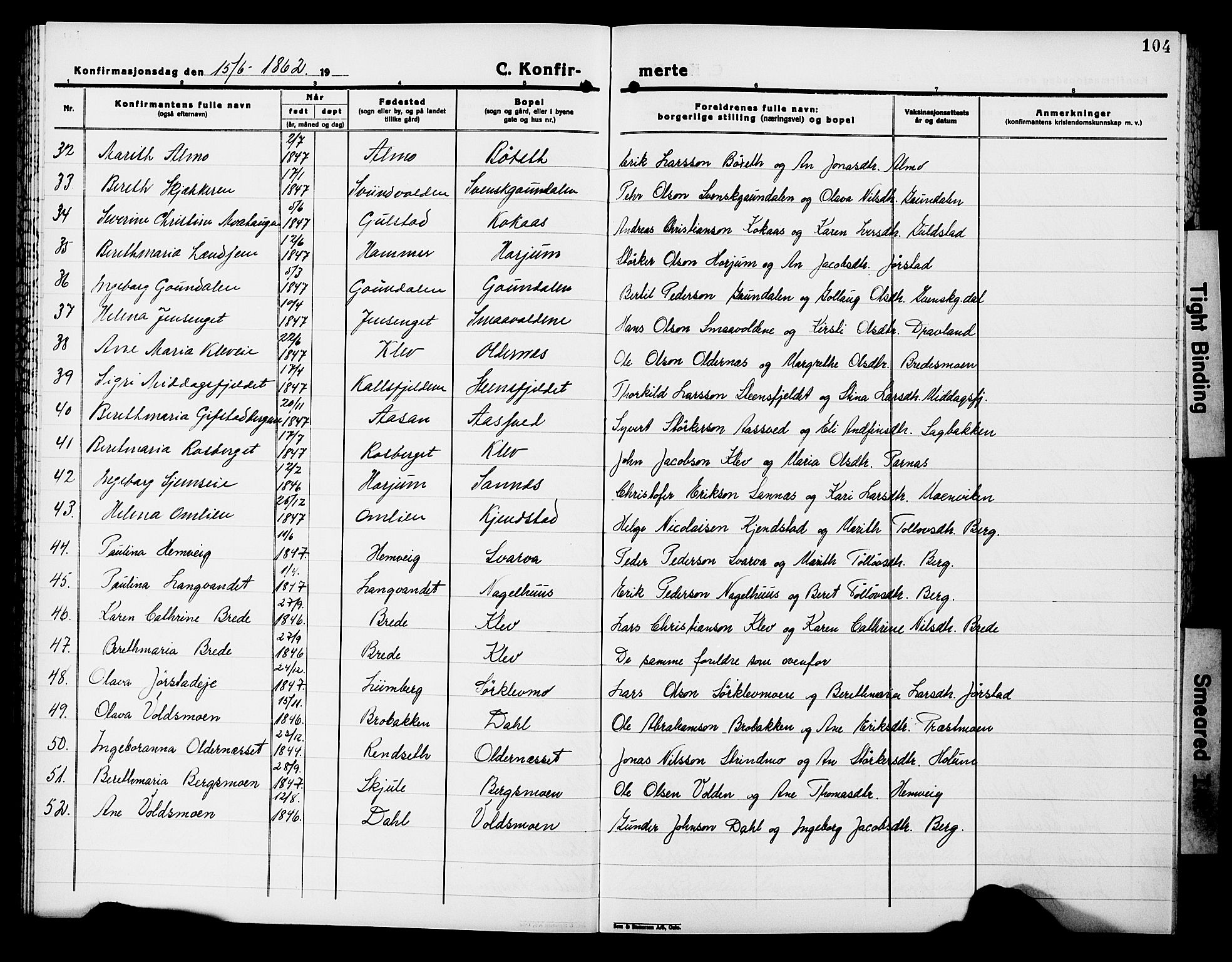 Ministerialprotokoller, klokkerbøker og fødselsregistre - Nord-Trøndelag, SAT/A-1458/749/L0485: Parish register (official) no. 749D01, 1857-1872, p. 104