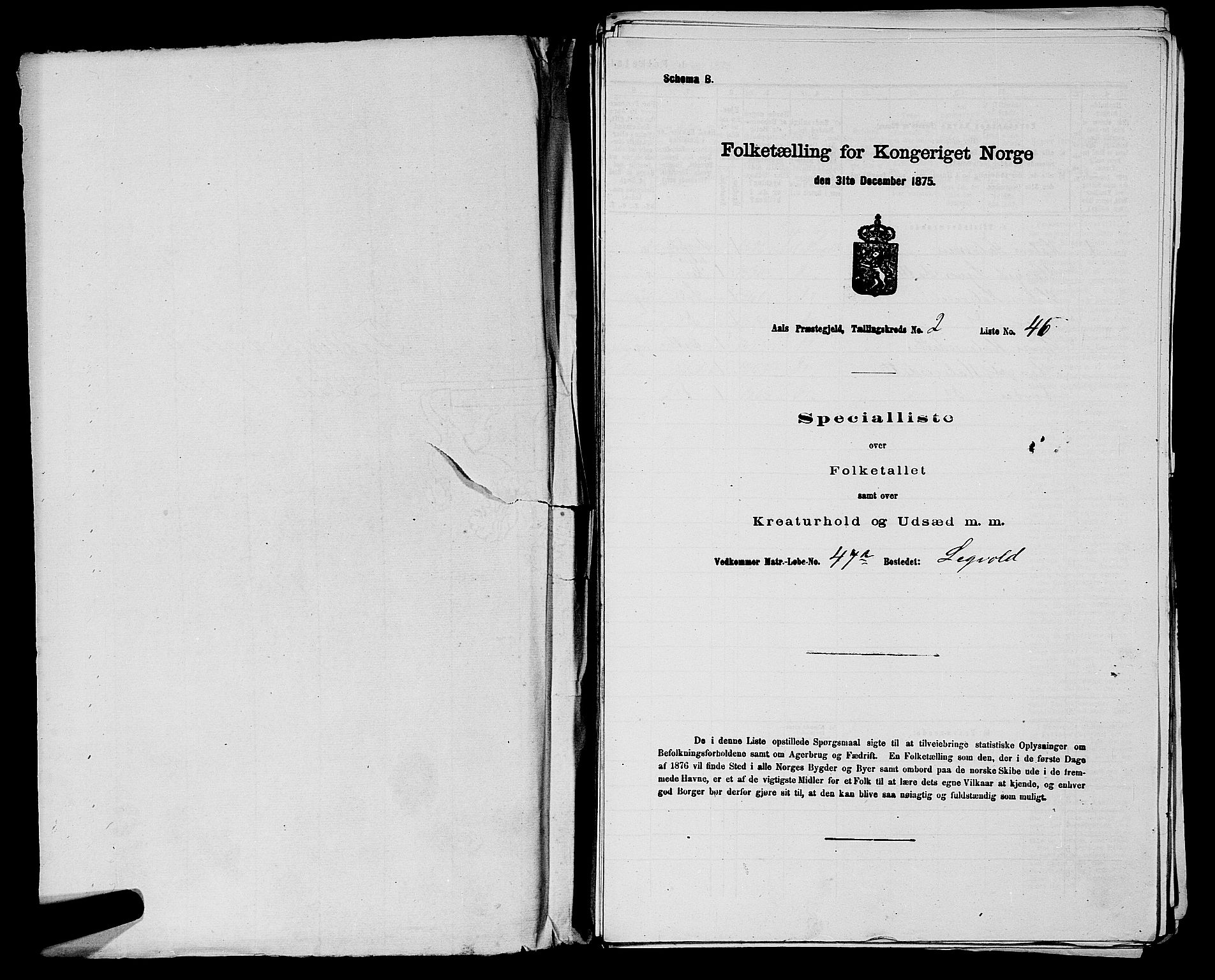 SAKO, 1875 census for 0619P Ål, 1875, p. 208