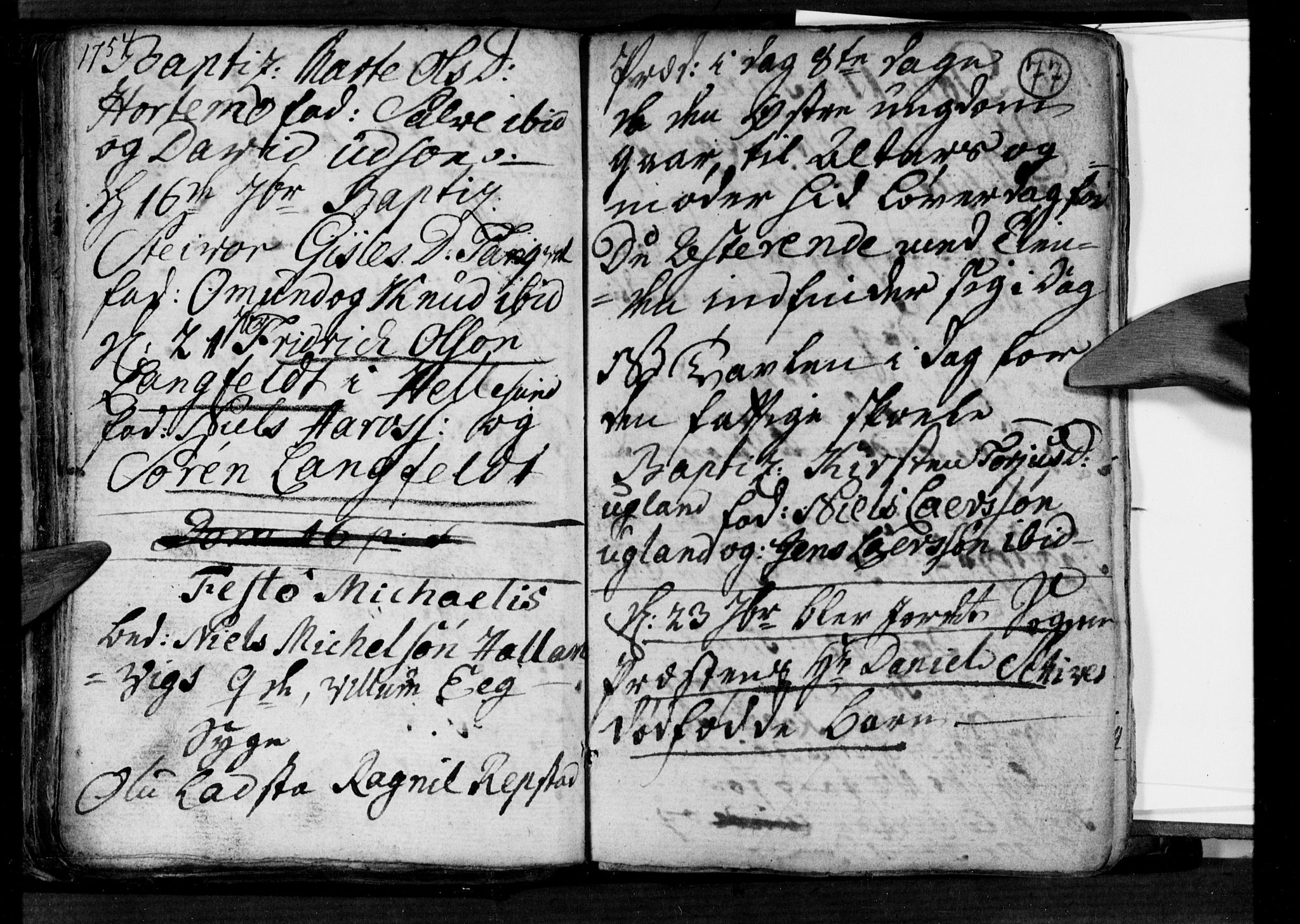 Søgne sokneprestkontor, SAK/1111-0037/F/Fa/Fab/L0003: Parish register (official) no. A 3, 1751-1759, p. 77