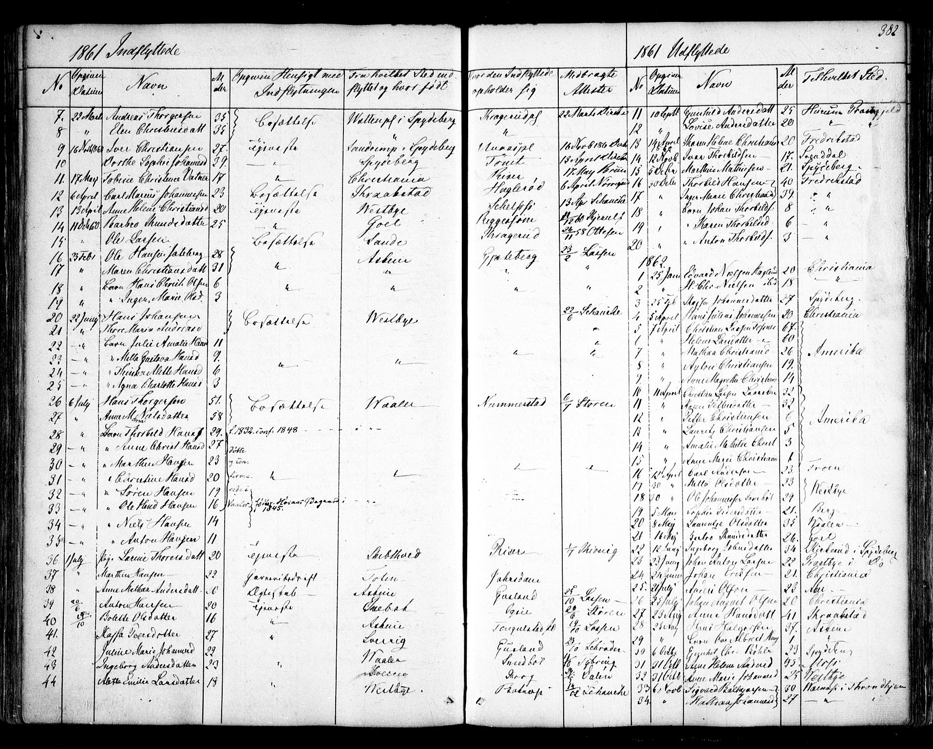 Hobøl prestekontor Kirkebøker, AV/SAO-A-2002/F/Fa/L0003: Parish register (official) no. I 3, 1842-1864, p. 382