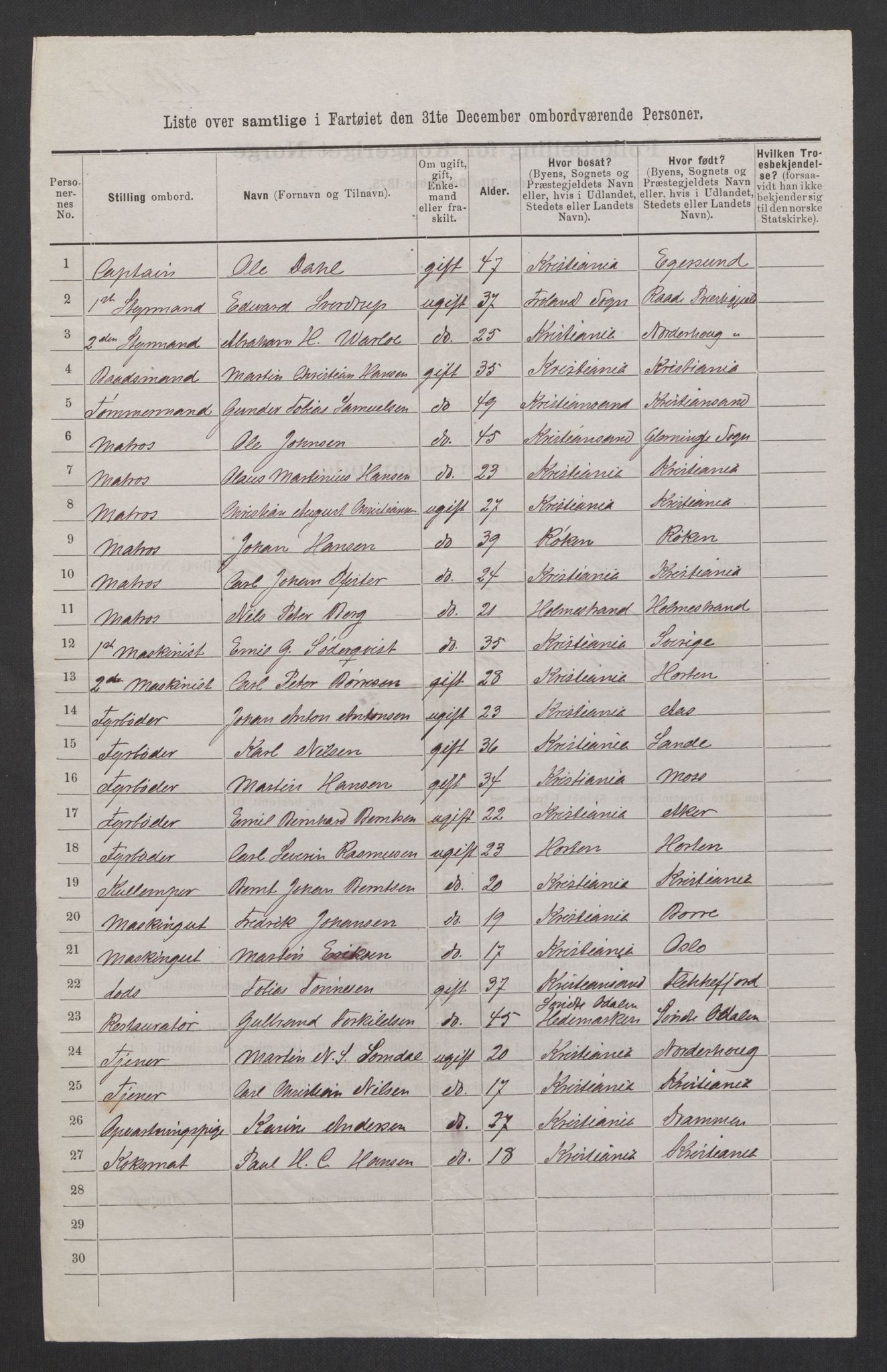 RA, 1875 census, lists of crew on ships: Ships in ports abroad, 1875, p. 229
