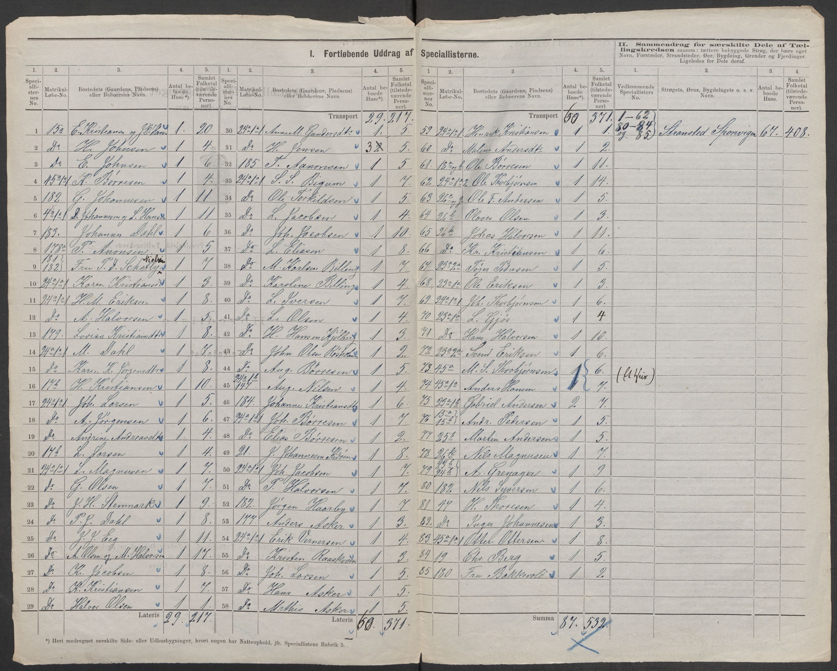 RA, 1875 census for 0116P Berg, 1875, p. 8