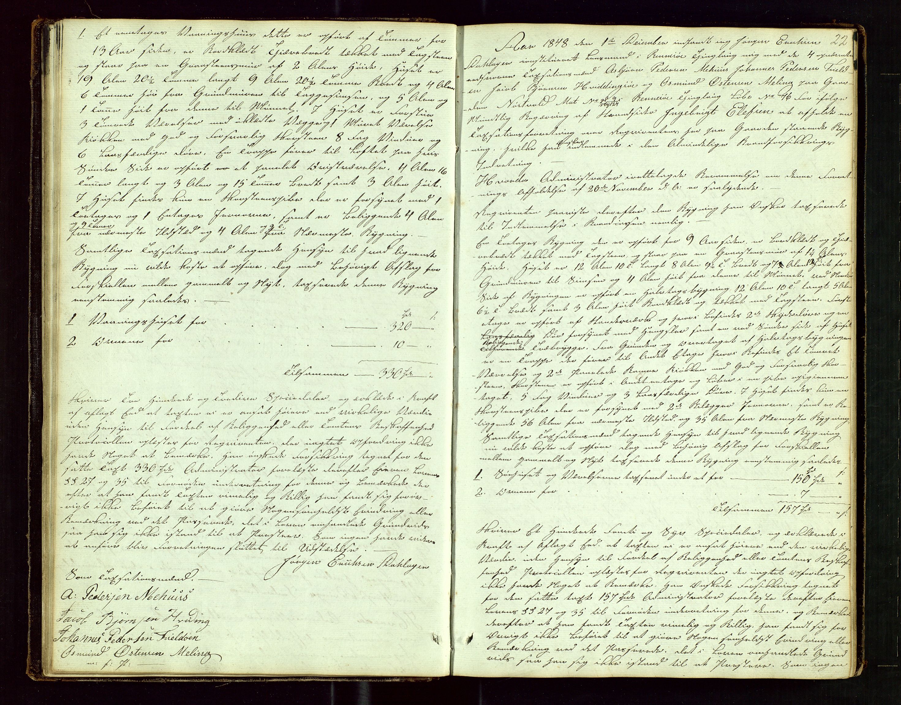 Rennesøy lensmannskontor, AV/SAST-A-100165/Goa/L0001: "Brandtaxations-Protocol for Rennesøe Thinglag", 1846-1923, p. 21b-22a