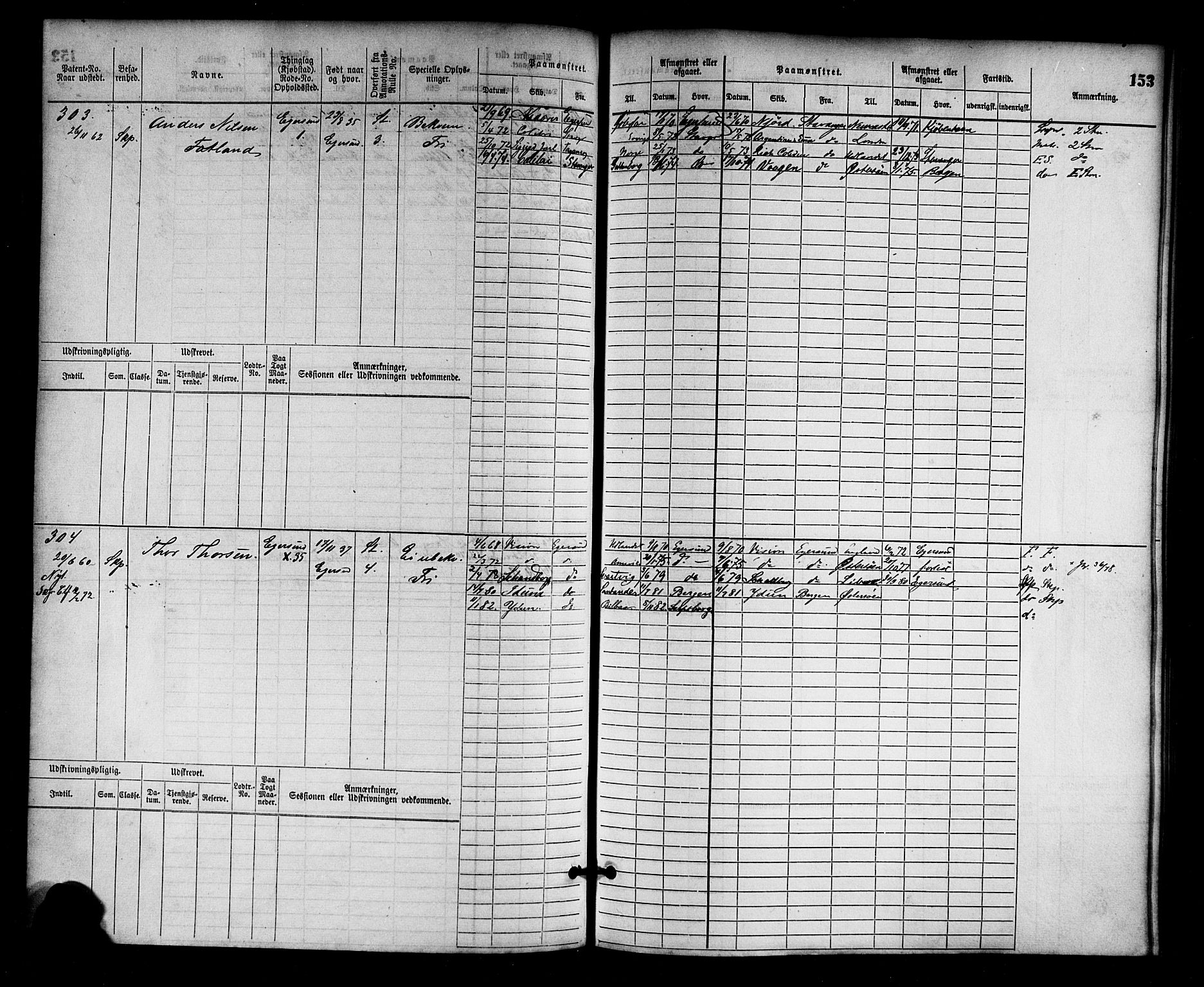 Egersund mønstringskrets, AV/SAK-2031-0019/F/Fb/L0001: Hovedrulle nr 1-666, O-3, 1868-1920, p. 159