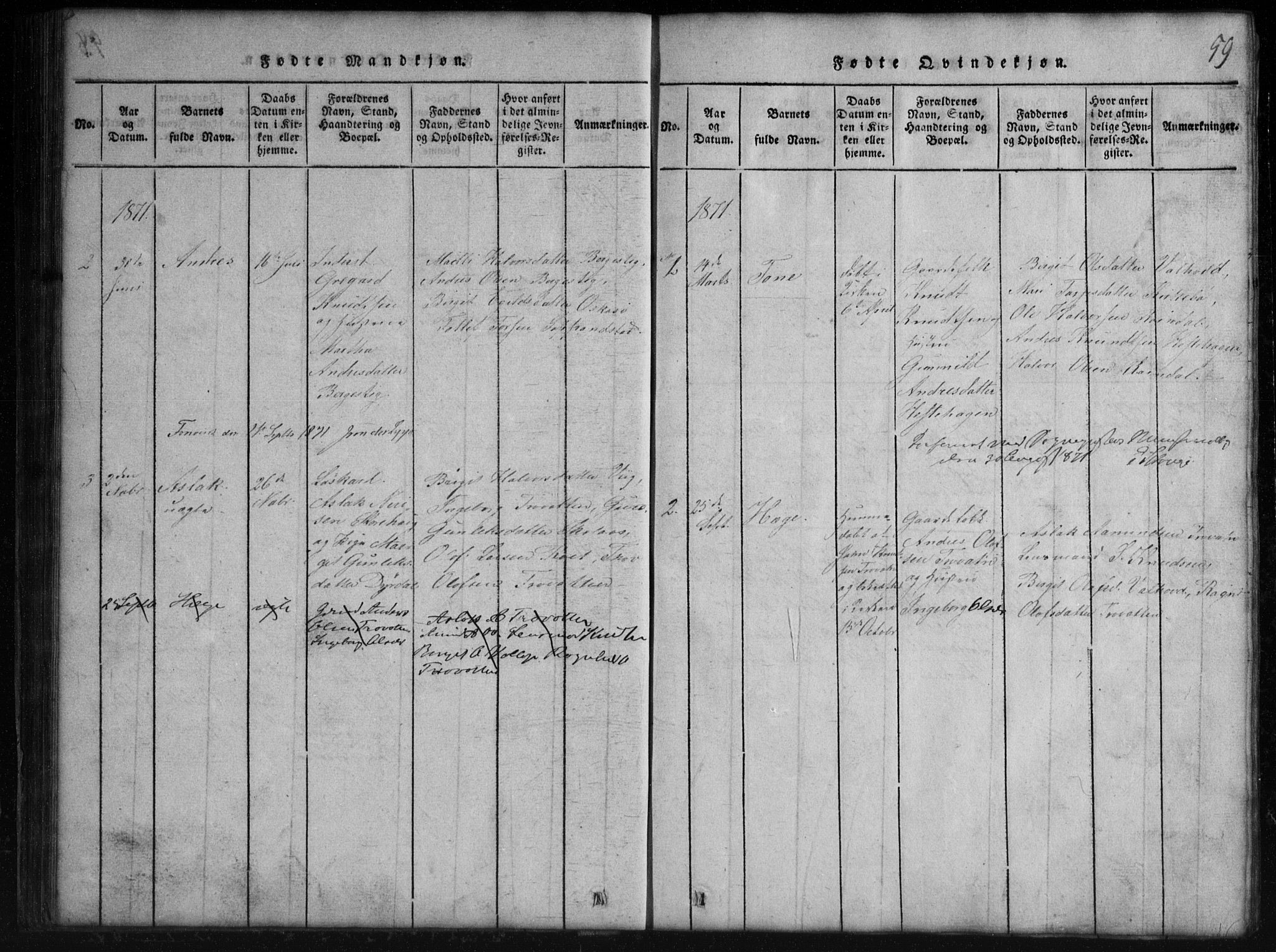 Rauland kirkebøker, SAKO/A-292/G/Gb/L0001: Parish register (copy) no. II 1, 1815-1886, p. 59