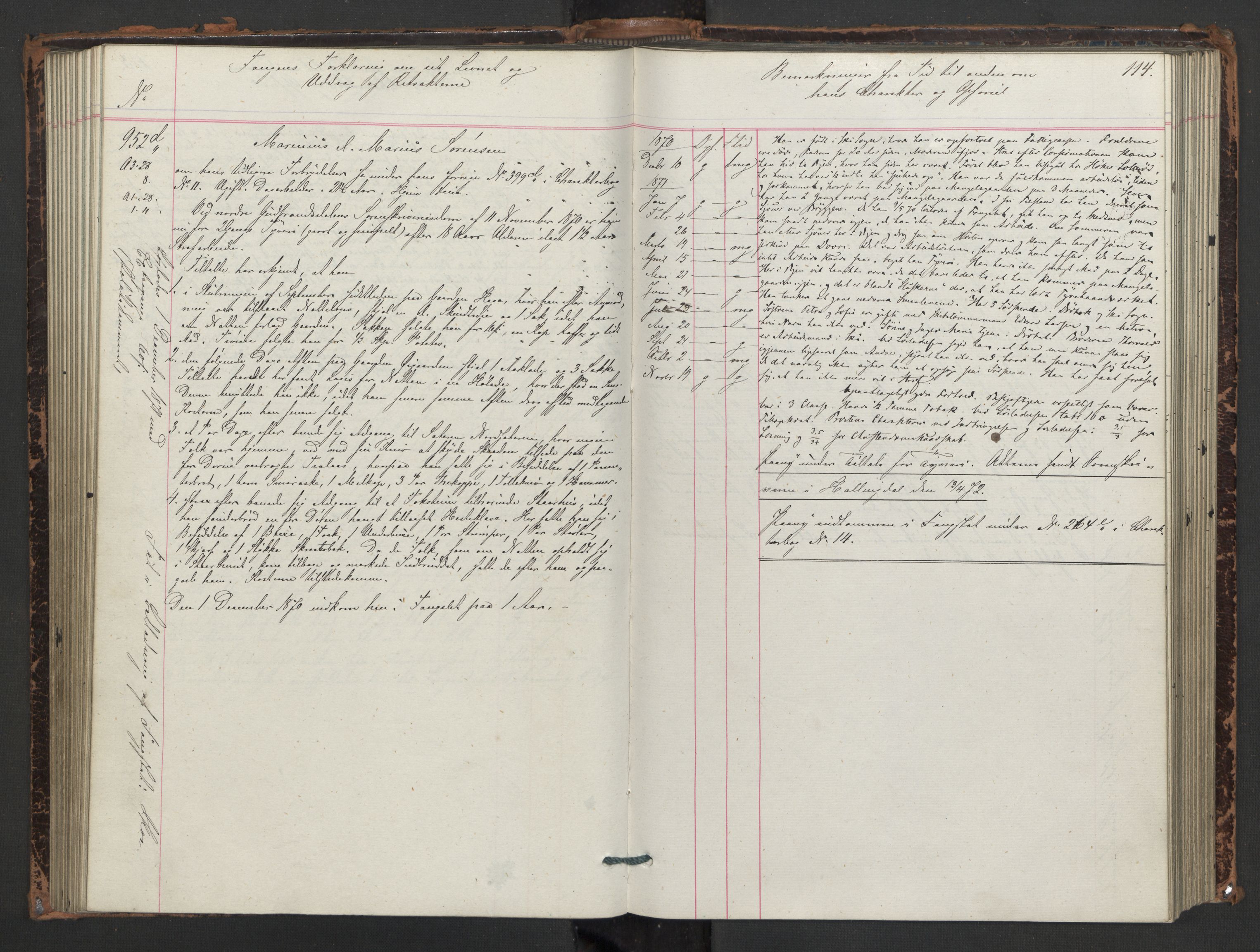 Botsfengslet, AV/RA-S-1539/D/Db/Dbb/L0013: 839d - 136e, 1870-1871, p. 114