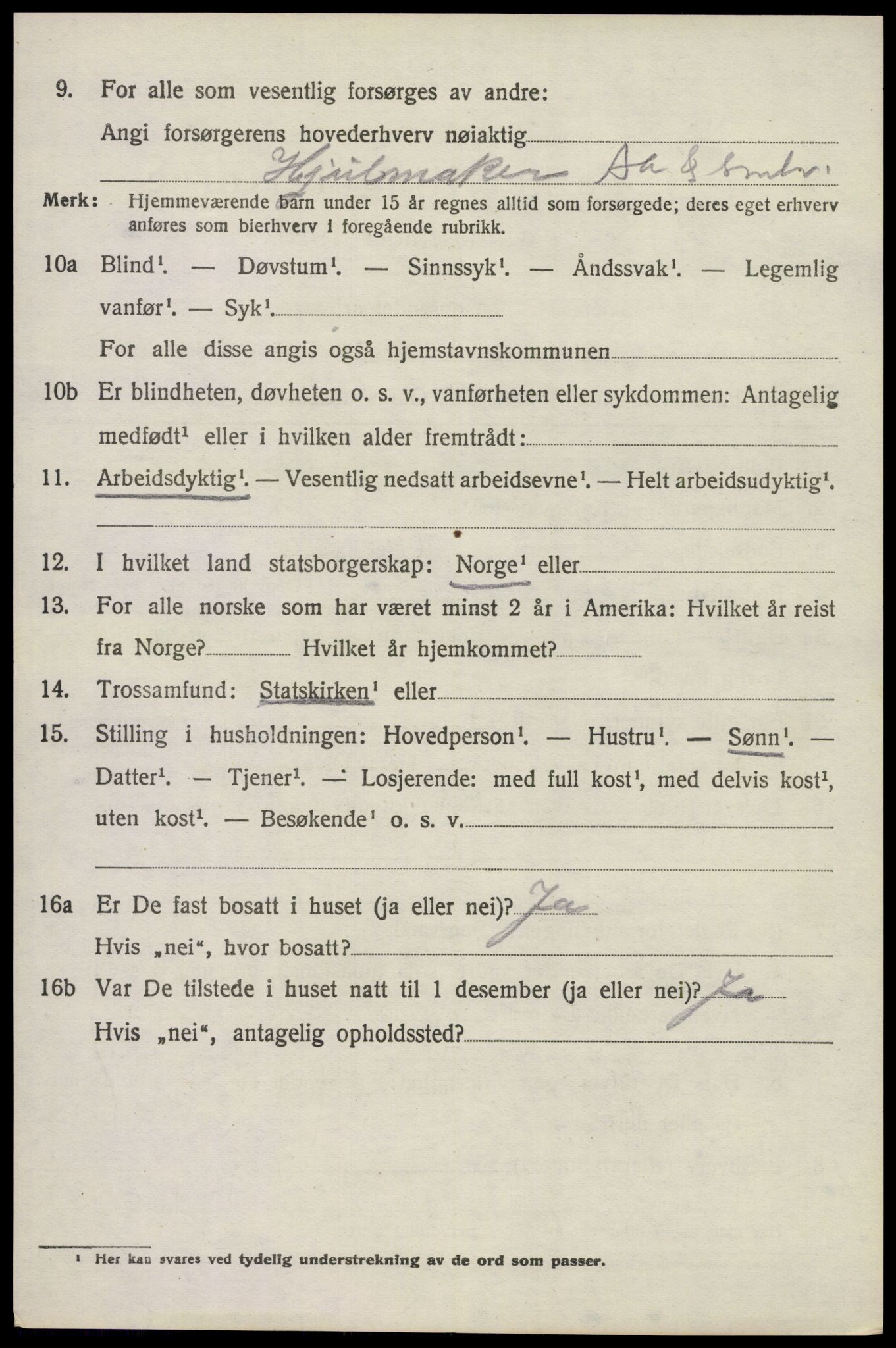 SAKO, 1920 census for Lardal, 1920, p. 5542