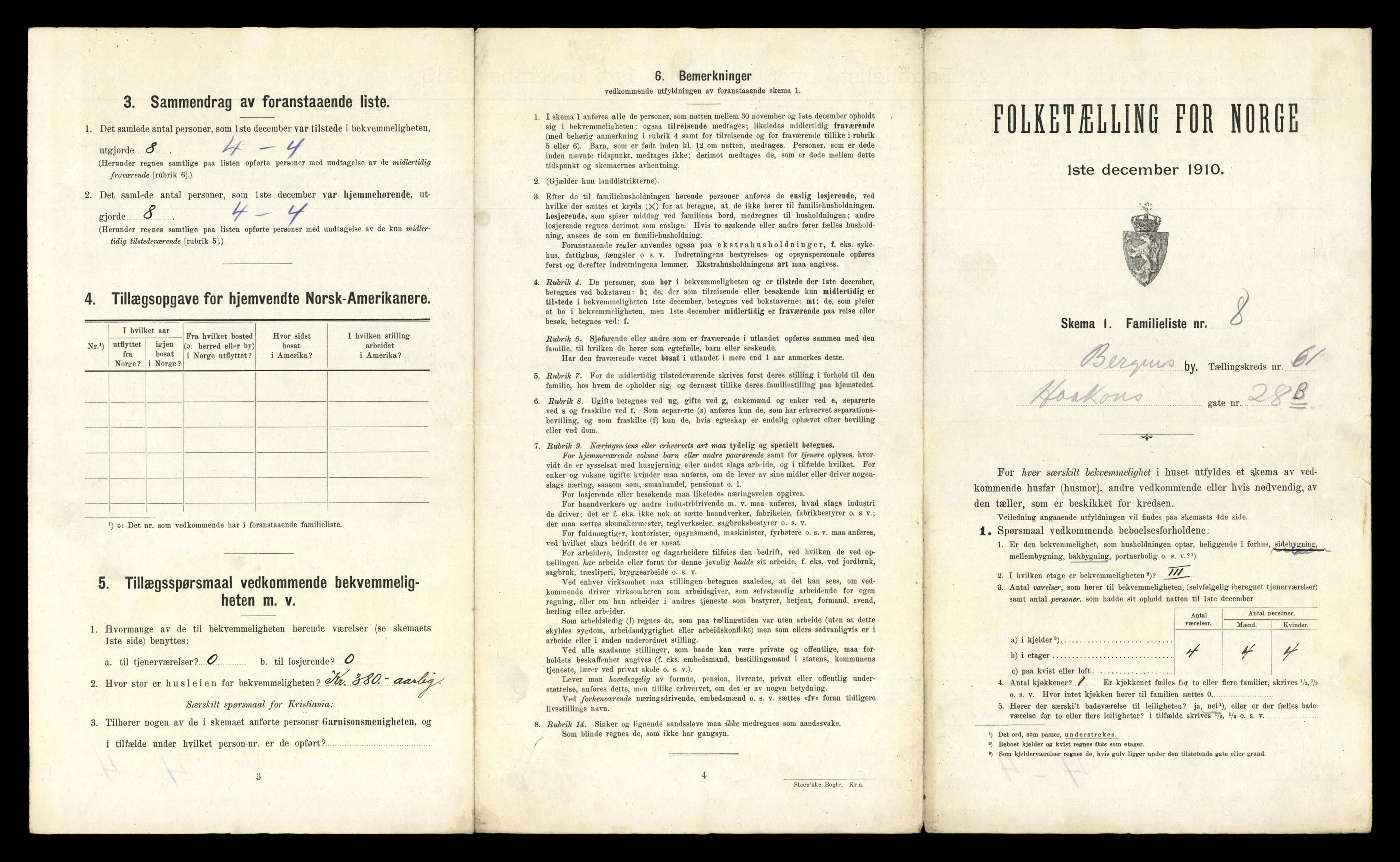 RA, 1910 census for Bergen, 1910, p. 21581