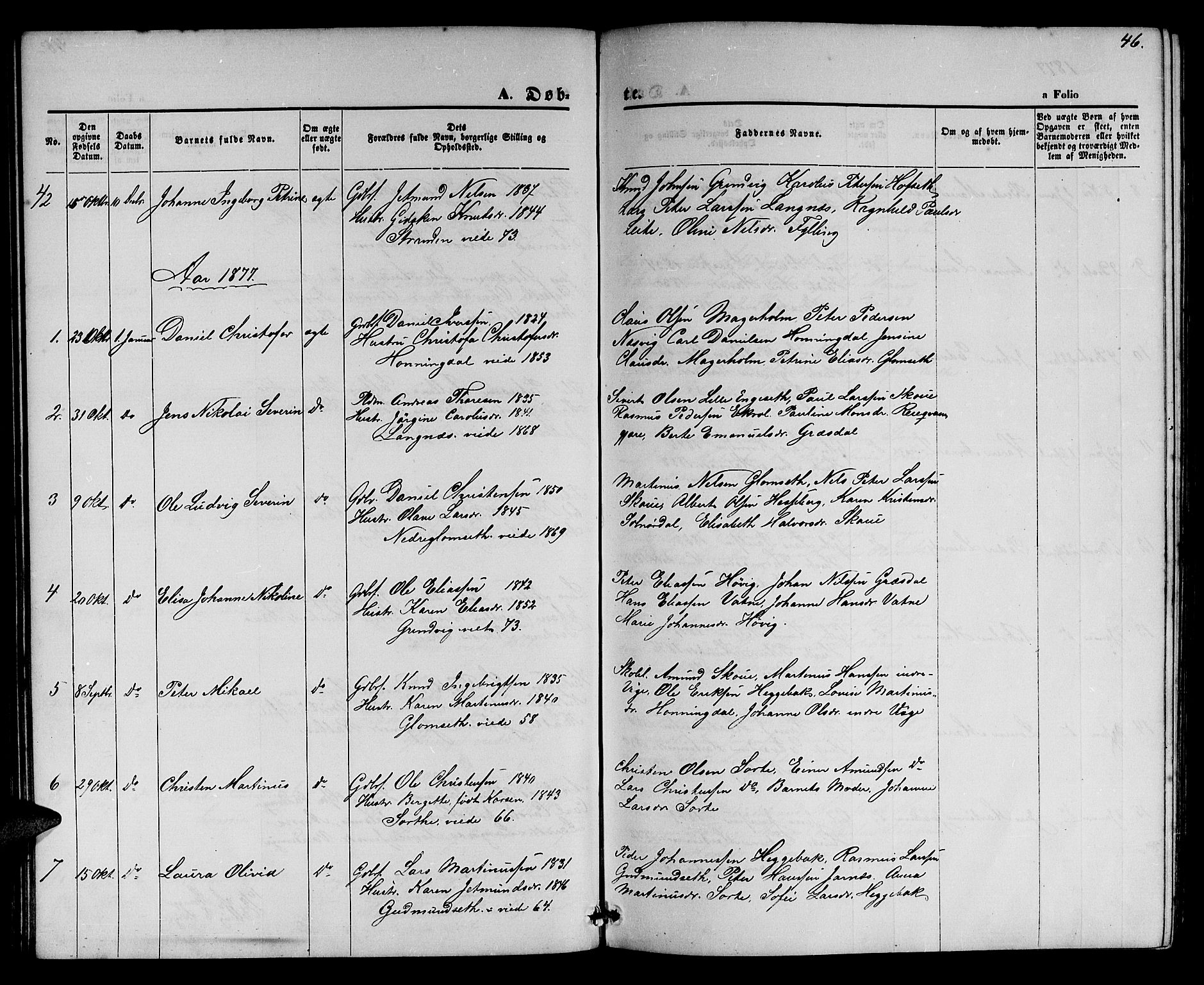 Ministerialprotokoller, klokkerbøker og fødselsregistre - Møre og Romsdal, AV/SAT-A-1454/524/L0364: Parish register (copy) no. 524C05, 1865-1879, p. 46