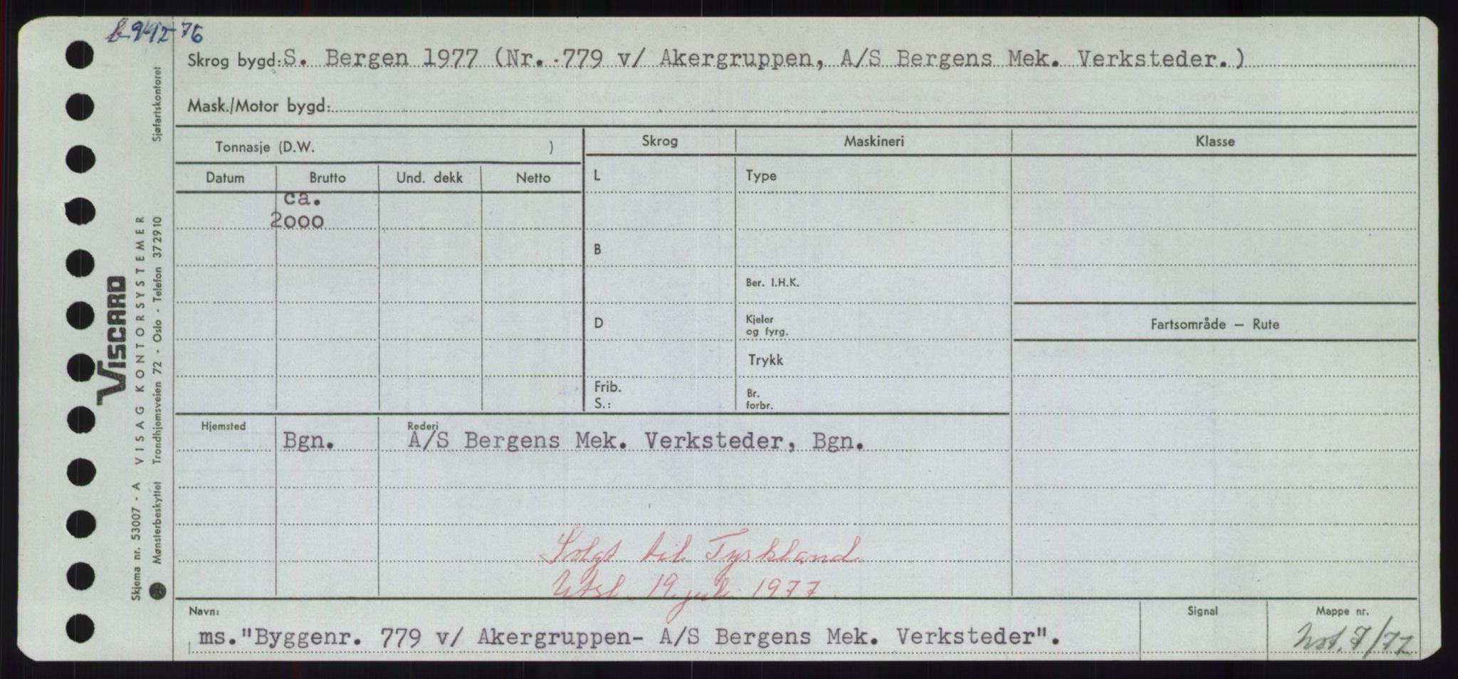 Sjøfartsdirektoratet med forløpere, Skipsmålingen, RA/S-1627/H/Hd/L0005: Fartøy, Br-Byg, p. 695