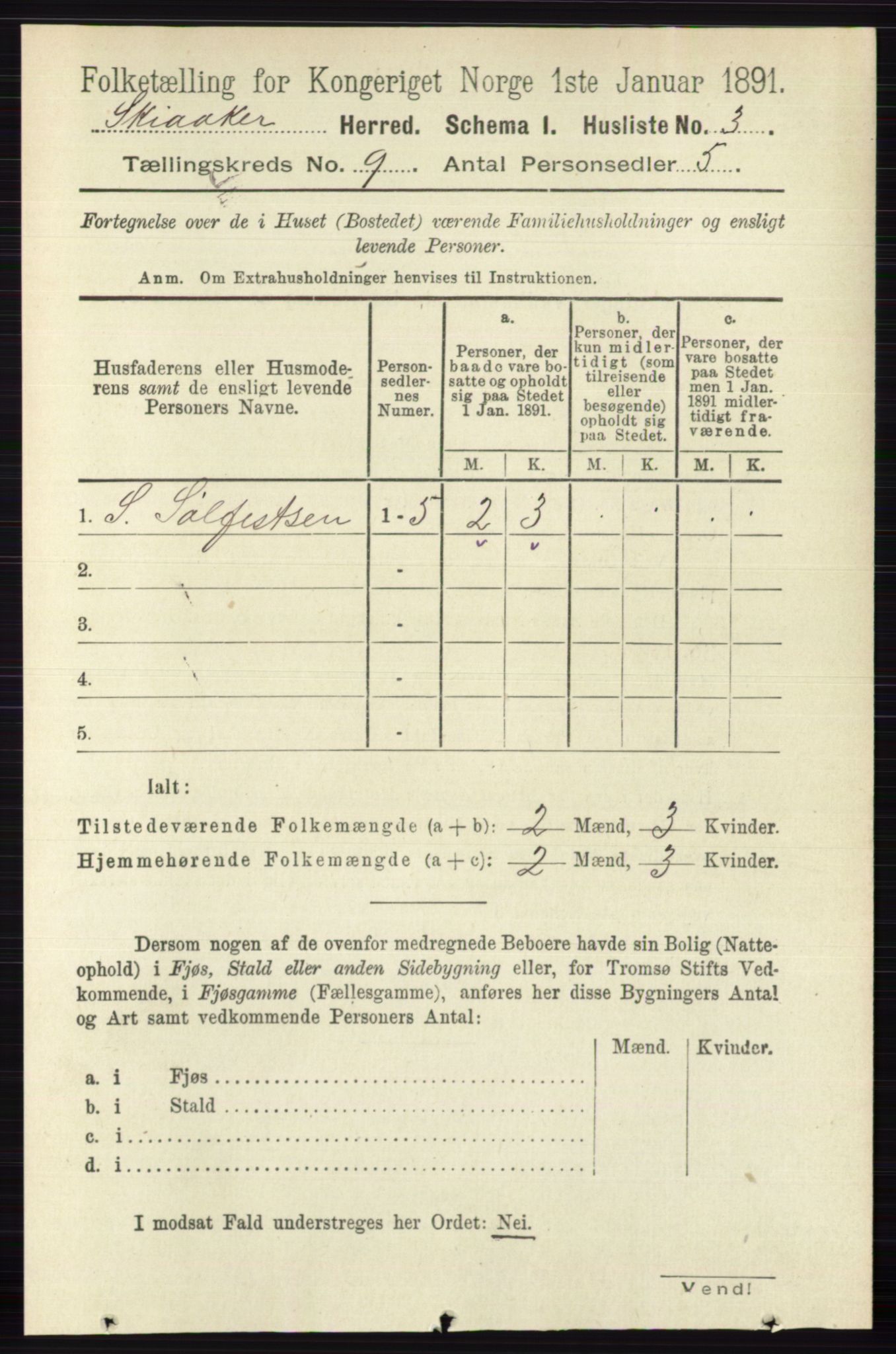 RA, 1891 census for 0513 Skjåk, 1891, p. 2788